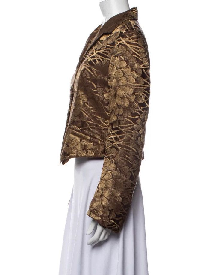 Dries Van Noten Dries van noten Gold silk suit jacket 2412-Nextarrow Size US XS / EU 42 / 0 - 6 Thumbnail