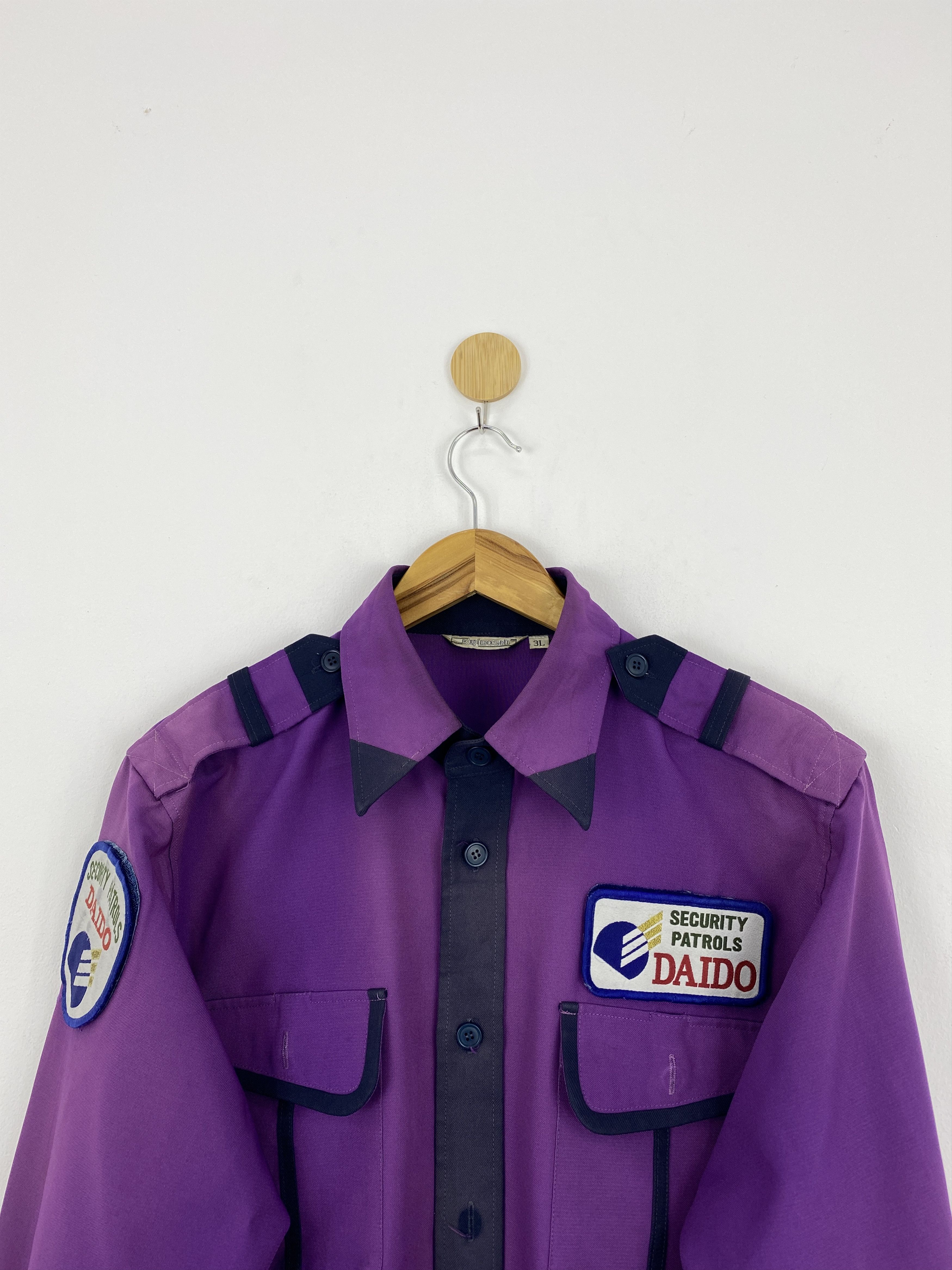Japanese Brand Vintage Japanese Security Patrol Daido Uniform Jacket J1789 Size US XXL / EU 58 / 5 - 2 Thumbnail