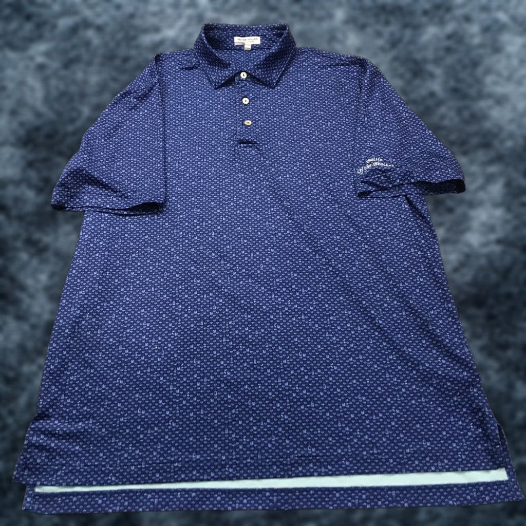 Peter Millar Peter Millar Polo Shirt Mens Large Blue Golf Summer Comfort Beach Battle Size US L / EU 52-54 / 3 - 1 Thumbnail