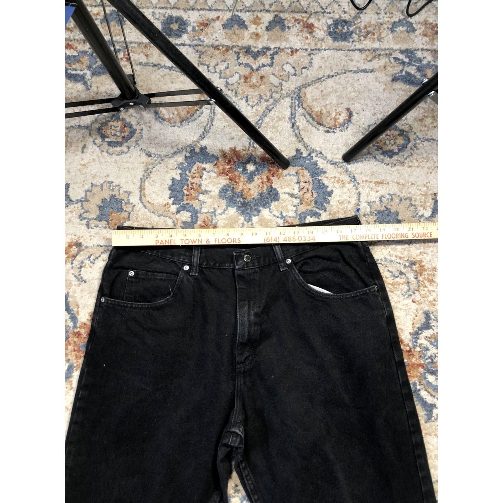 Wrangler Wrangler Jeans Mens 36x30 Black Denim Straight Leg WA783 Five Pocket Authentics Size US 36 / EU 52 - 7 Thumbnail