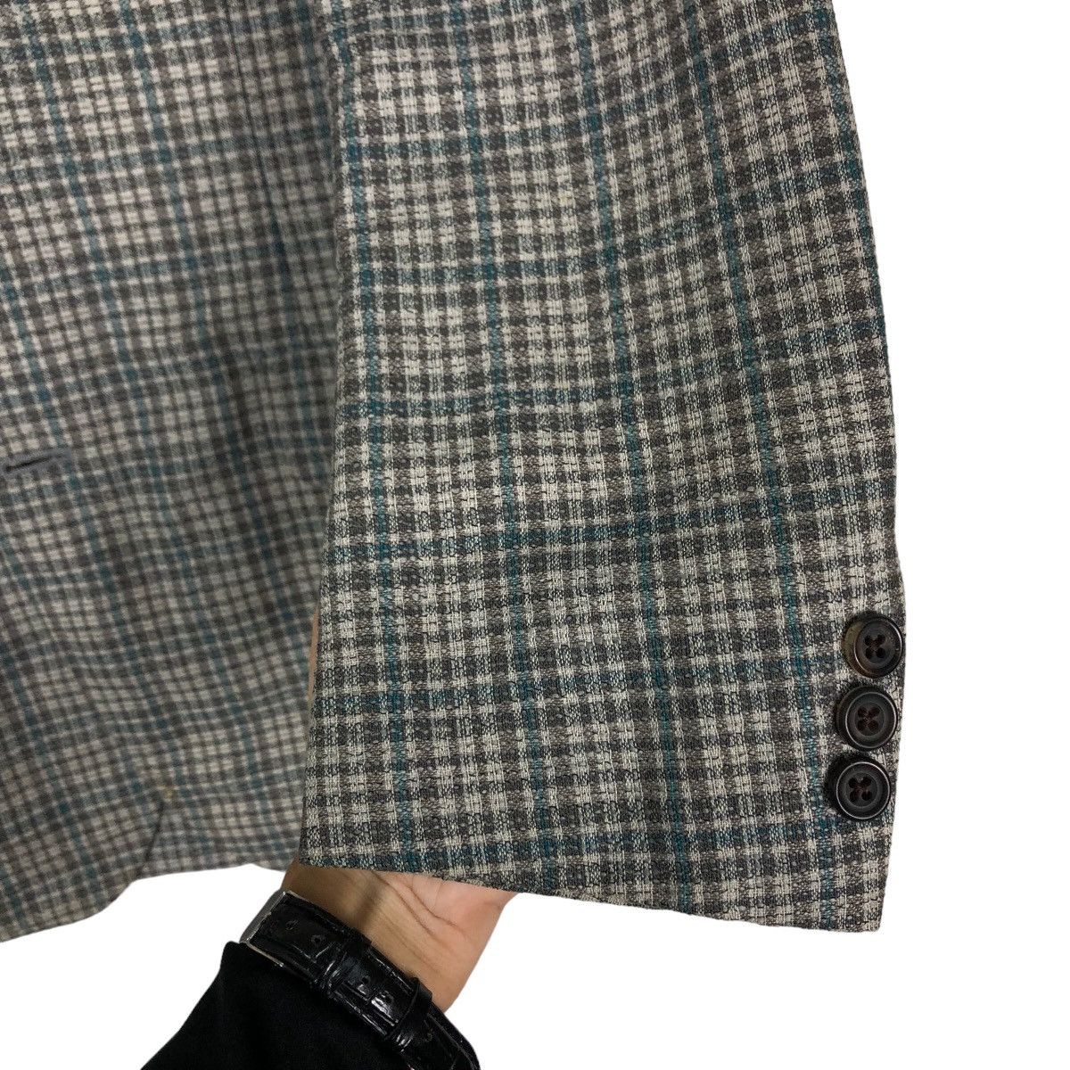 Burberry 🔥Vintage Burberrys Nova Check Tartan Design Double Breast Size US M / EU 48-50 / 2 - 15 Thumbnail