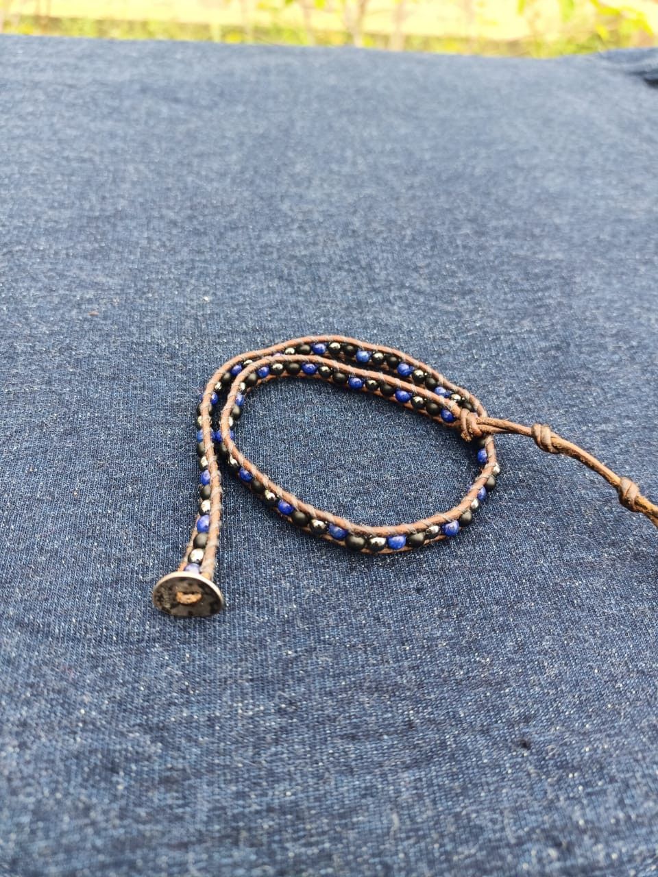 Chan Luu Chan Luu 925 Silver Beaded Leather Wrap Bracelet Size ONE SIZE - 2 Thumbnail