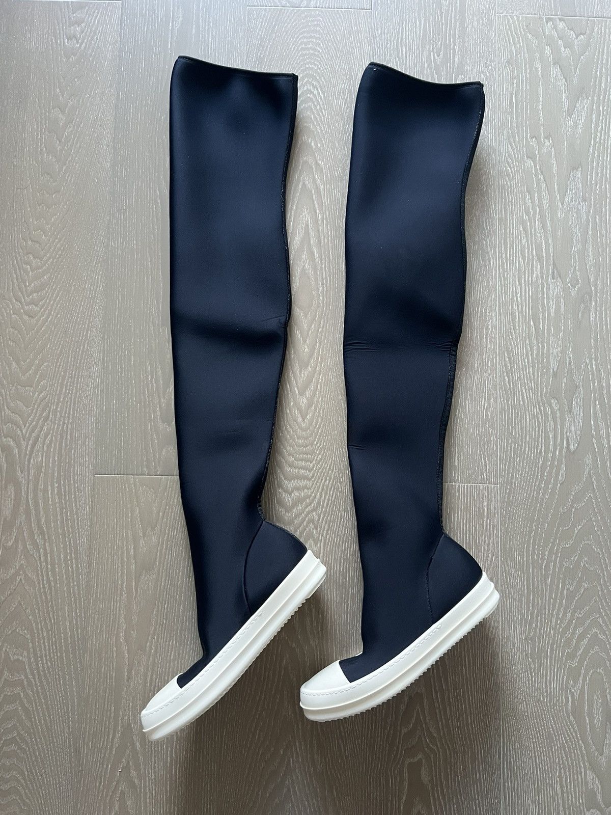 Rick Owens Drkshdw Rick owens drkshdw ramones thigh high sock sz36 Size US 6 / IT 36 - 3 Thumbnail