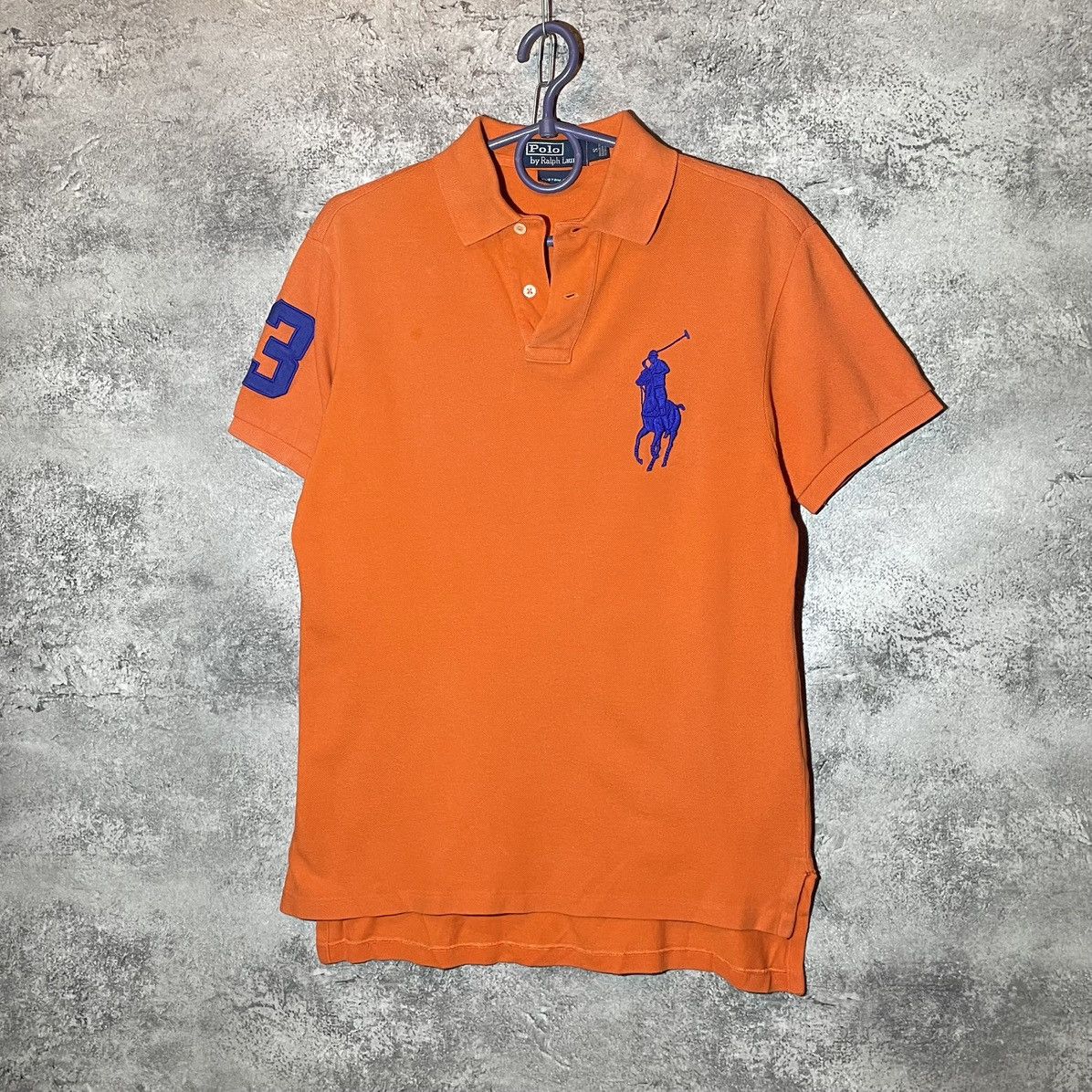 Vintage Polo Ralph Lauren Big Pony Orange Faded T-shirt