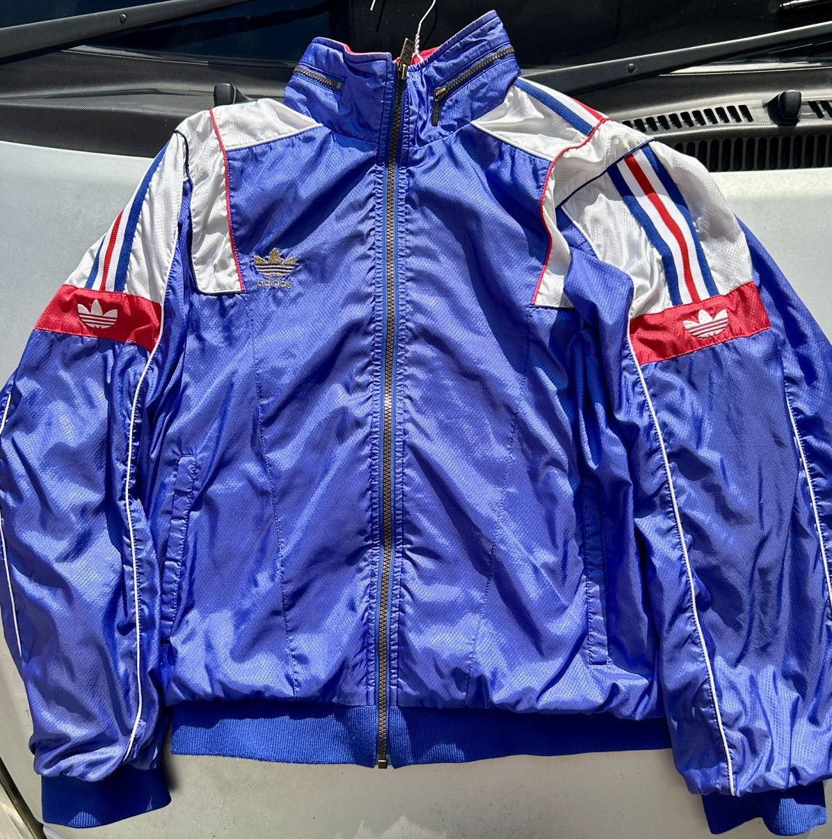 Vintage Vintage 90s Adidas Japan Descente Zipper Bomber Jacket Size US L / EU 52-54 / 3 - 24 Thumbnail