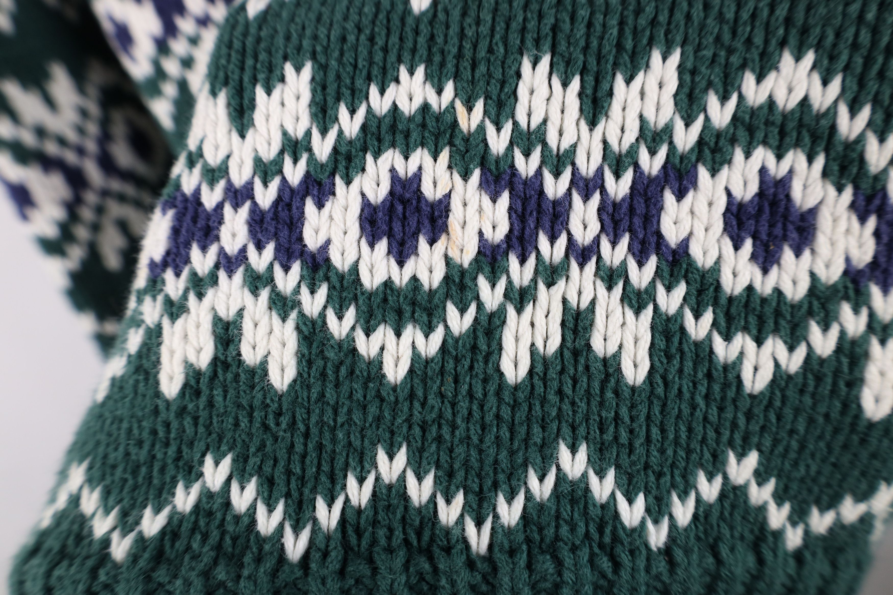 Gap Vintage 90s Gap Heavyweight Fair Isle Cotton Marled Sweater Size US XL / EU 56 / 4 - 6 Thumbnail