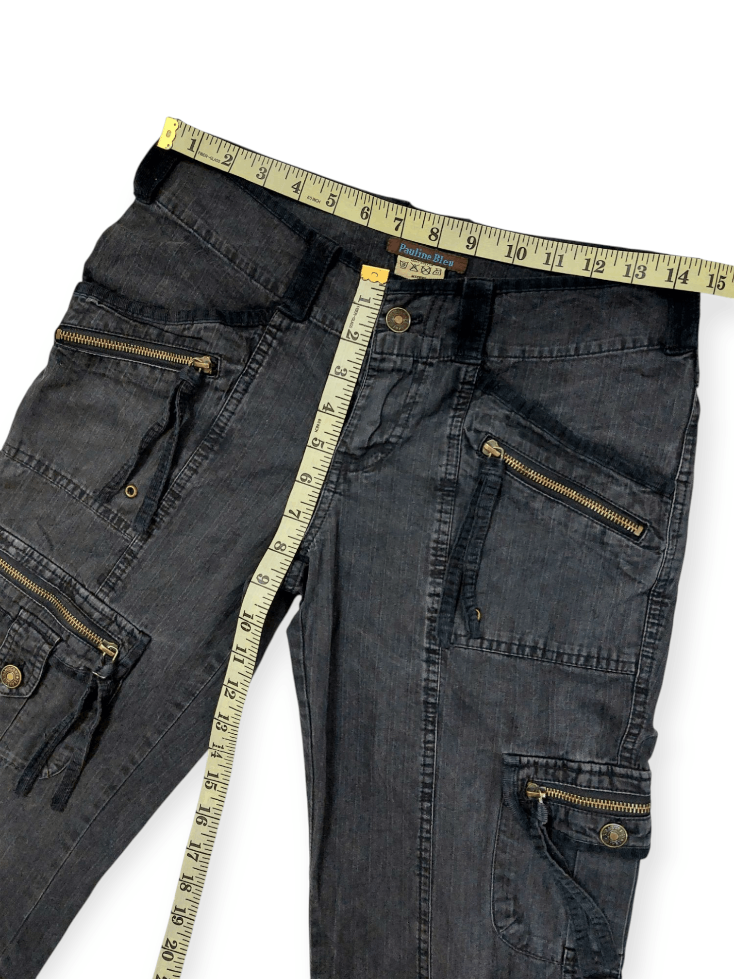Other Super Flare Pauline Bleu Multipocket Cargo Pants Size US 29 - 16 Thumbnail