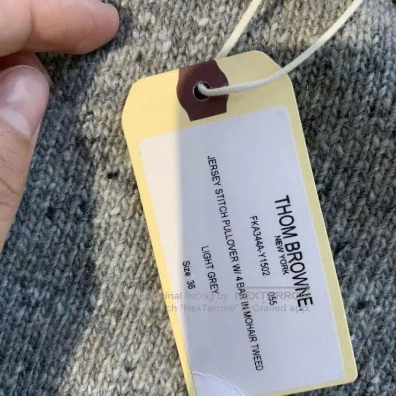 Thom Browne Thom Browne Dark Gray Wool Sweater for Women . Size M / US 6-8 / IT 42-44 - 4 Thumbnail