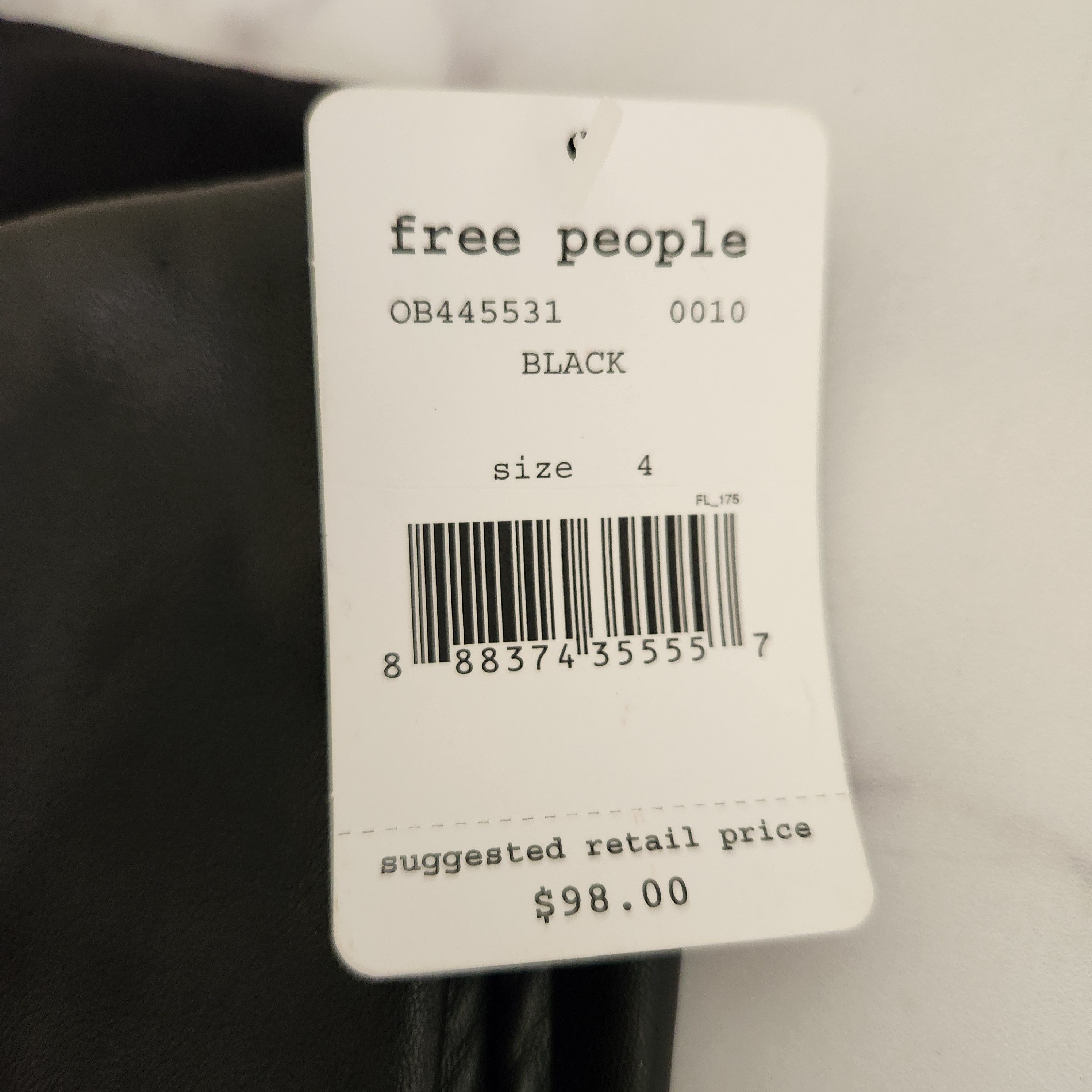 Free People Free people black vegan faux leather skinny zipper bottoms 4 Size 27" / US 4 / IT 40 - 3 Thumbnail