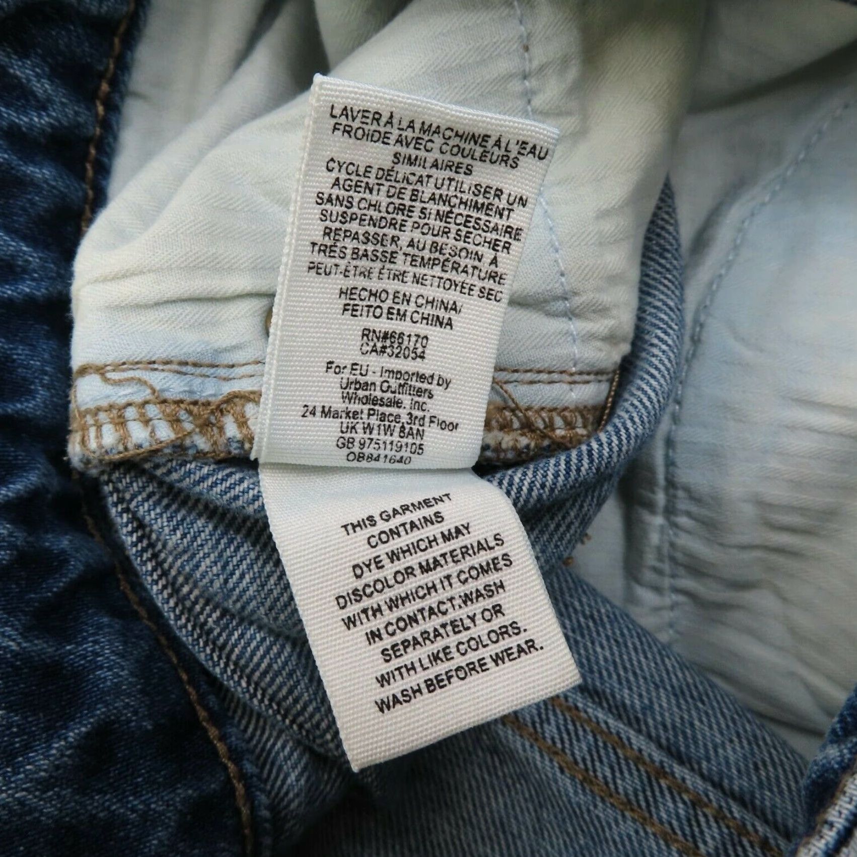 Vintage We The Free Skirt Womens 27 Denim Blue A-Line Short Zip Front Distressed Hem Frayed Hem Casual VintageNo (adjusted) Size 27" / US 4 / IT 40 - 8 Thumbnail