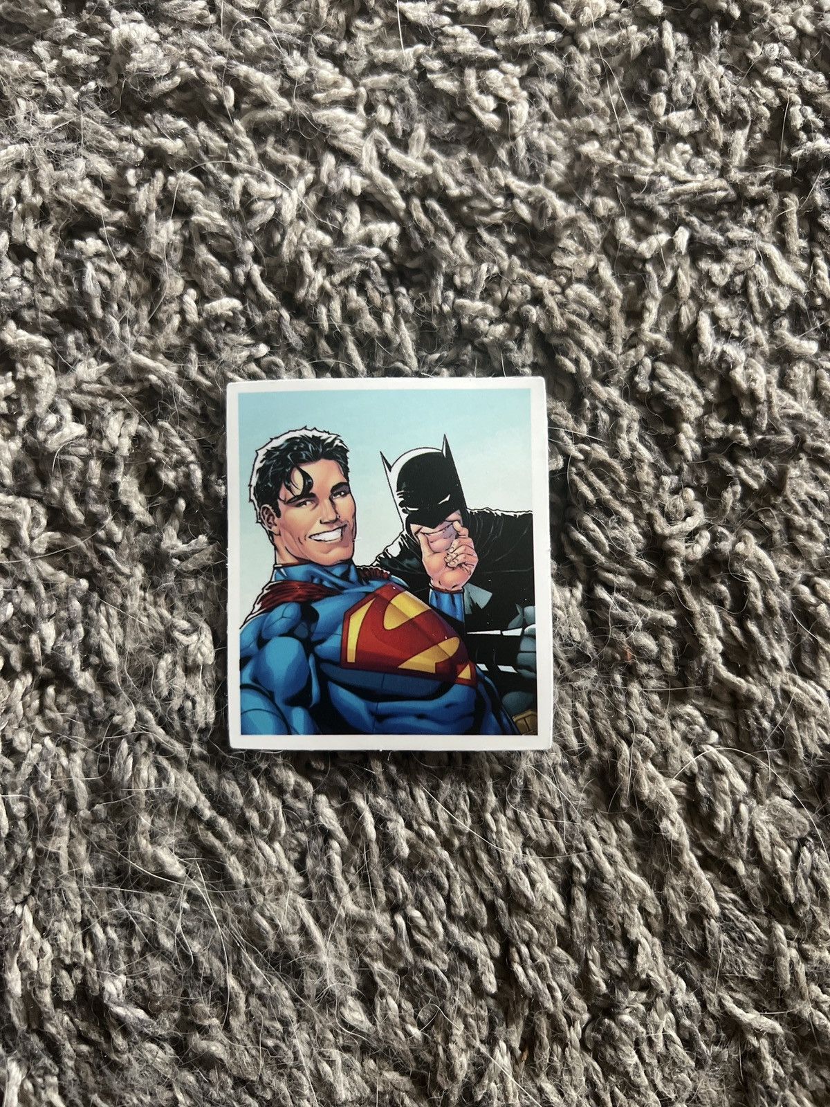 DC Comics DC Superman And Batman Taking Selfie Sticker Size ONE SIZE - 1 Thumbnail
