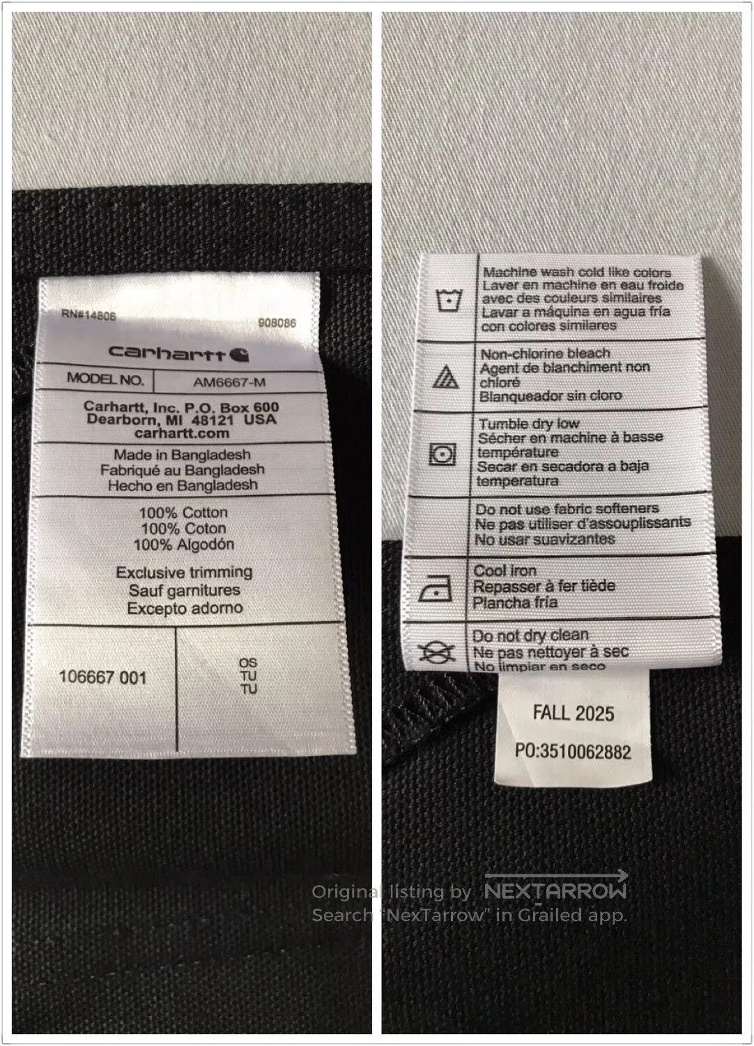 Carhartt Carhartt 106667 Canvas Apron. Size ONE SIZE - 9 Thumbnail