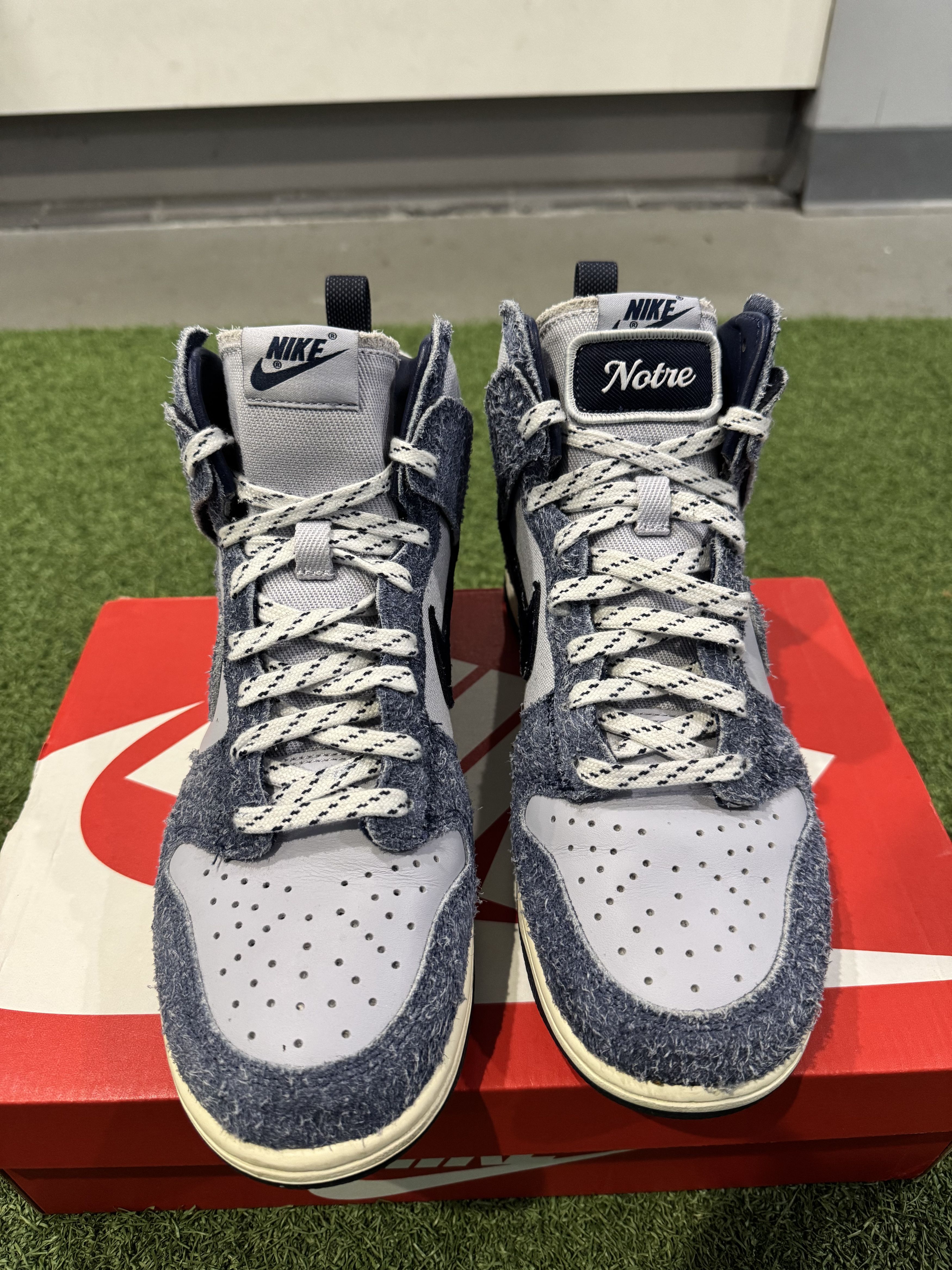 Notre Size 8.5- Dunk High Notre Midnight Navy Size US 8.5 / EU 41-42 - 2 Thumbnail