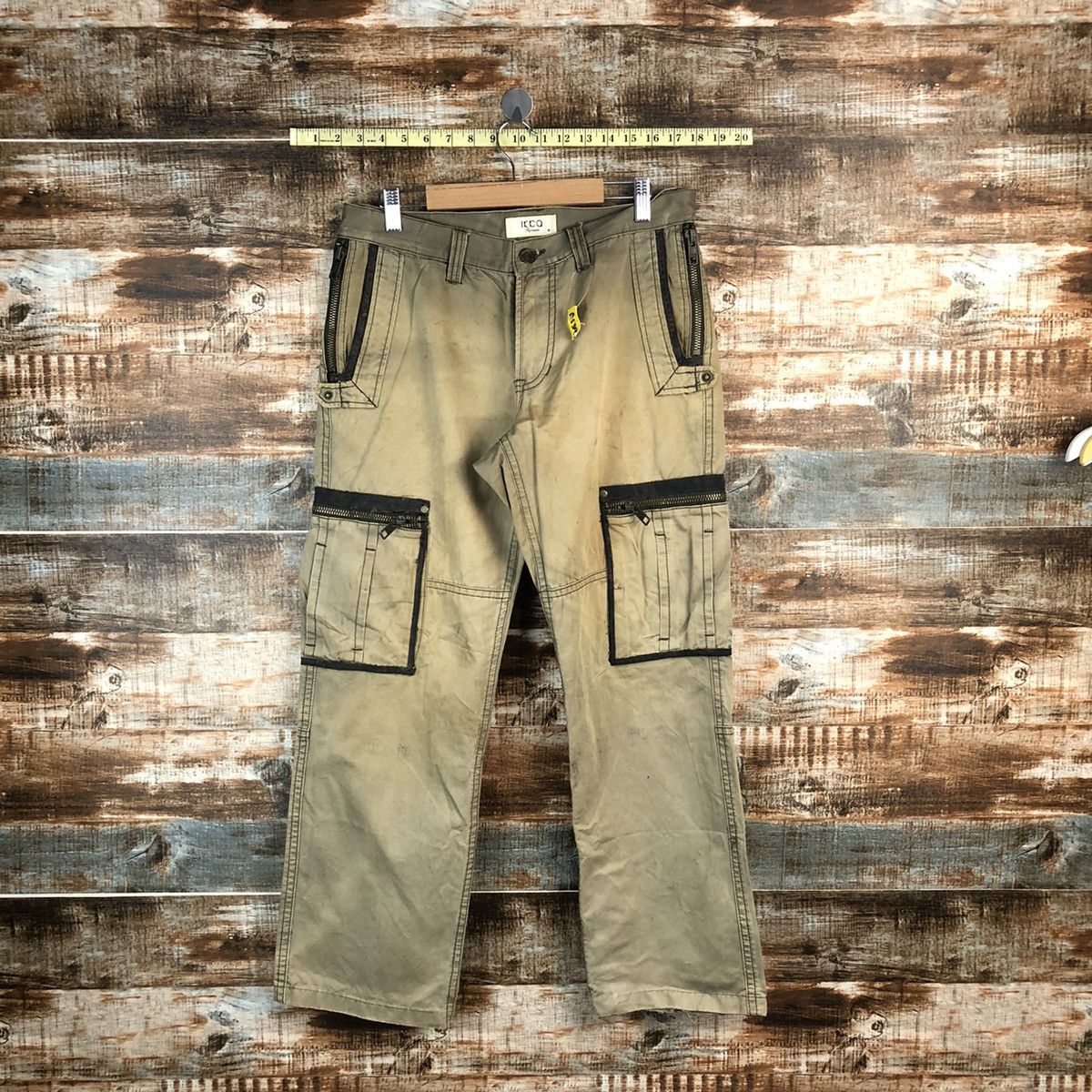 Faded Glory Ikca utility tactical punk Cargo Multipocket Pants #A1399 Size US 31 - 1 Thumbnail