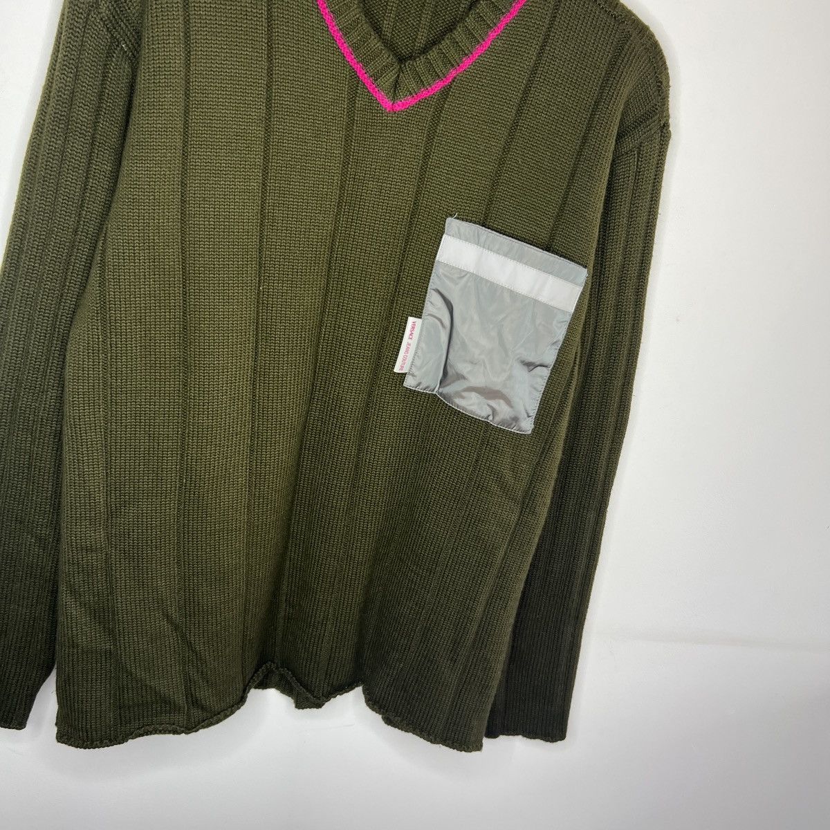 Versace × Versace Jeans Couture × Vintage Vintage Versace Y2K Sweater Heavy Chunky Knit Wool 90s 00s Size US M / EU 48-50 / 2 - 3 Thumbnail