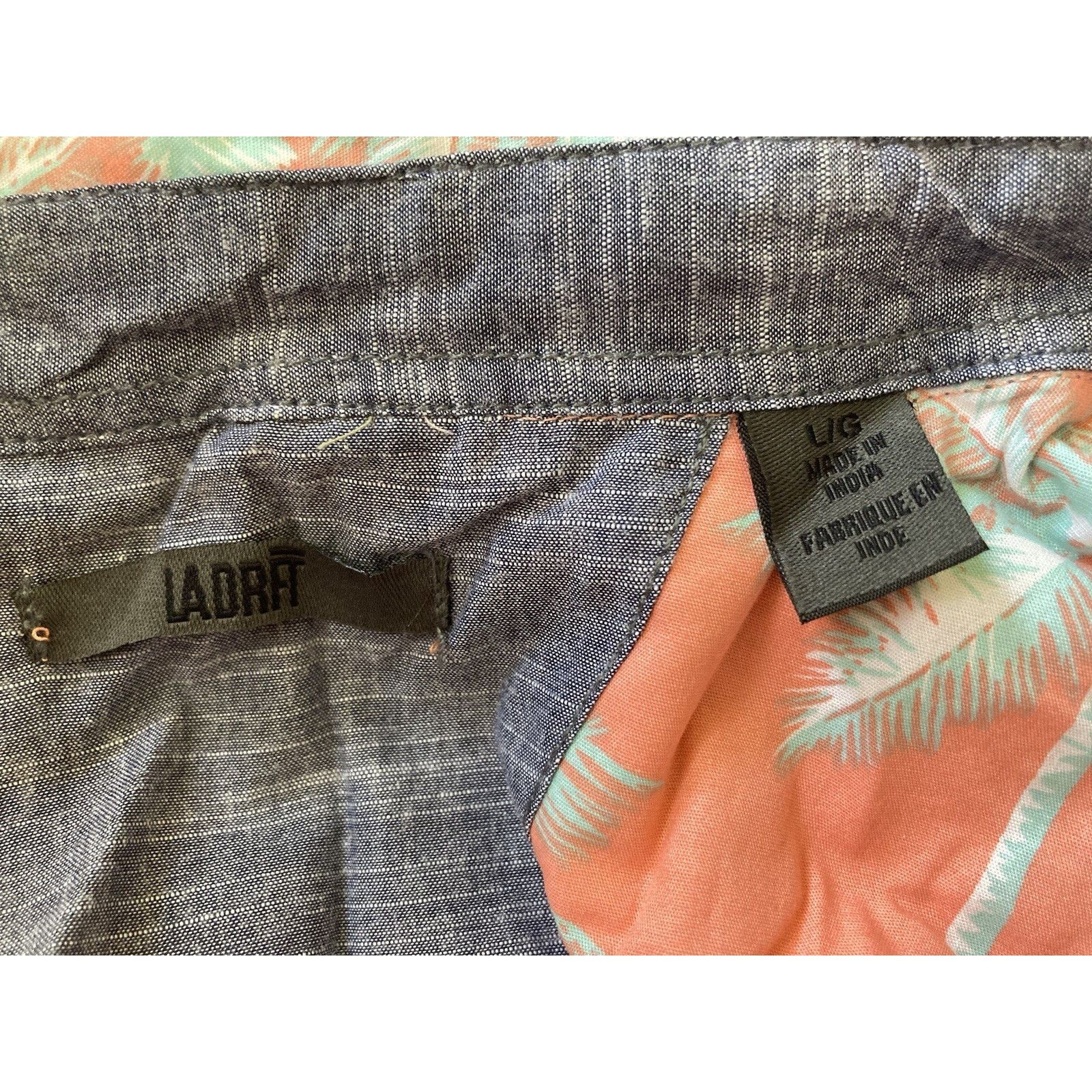 Other LADRFT Los Angeles Palm Tree Orange Button Down L Size US L / EU 52-54 / 3 - 2 Thumbnail