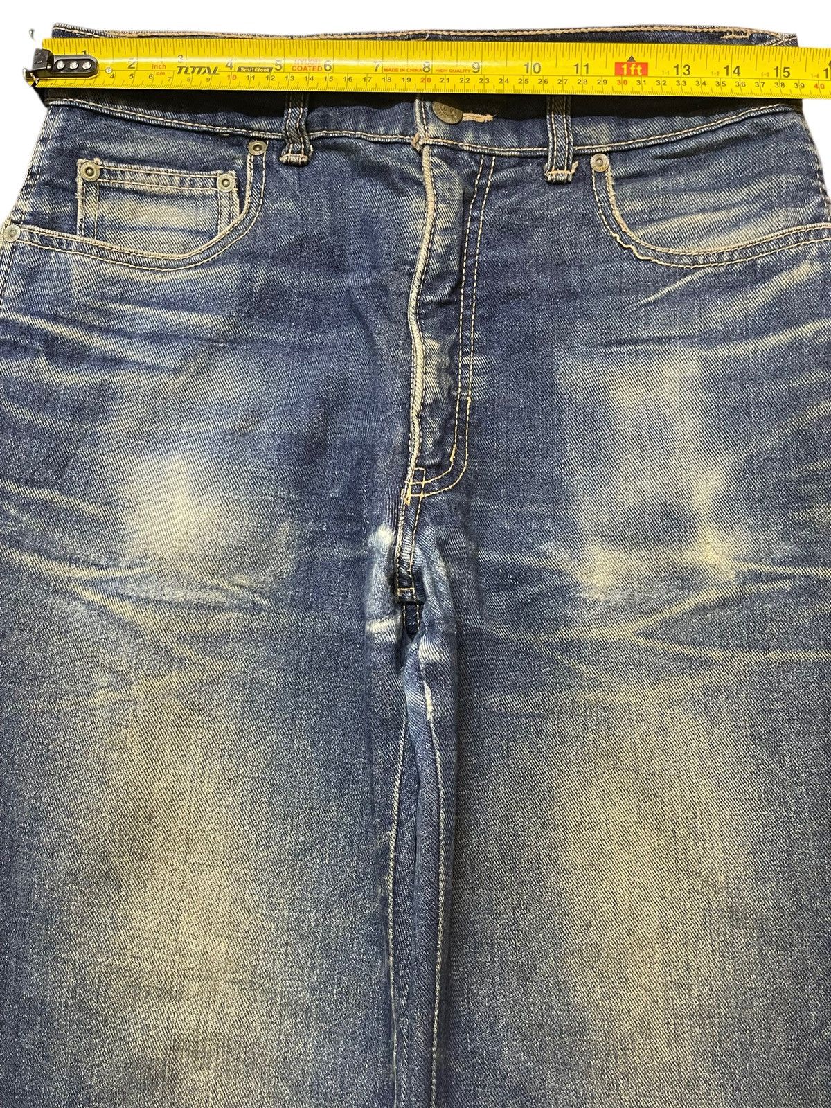 Hysteric Glamour Vintage Japanese Brand Mud Wash Faded Bootcut Wide Leg Jeans Size US 30 / EU 46 - 12 Thumbnail