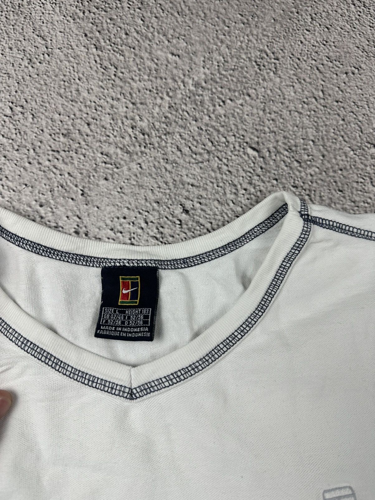 Nike Vintage Nike Court T-Shirt Logo Y2K Sportwear SK8 Size L / US 10 / IT 46 - 6 Thumbnail