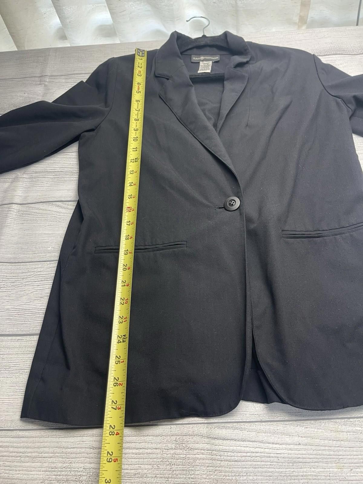 Other Vintage Sag Harbor Jacket Womens 10 Black Blazer Coat Size L / US 10 / IT 46 - 4 Thumbnail