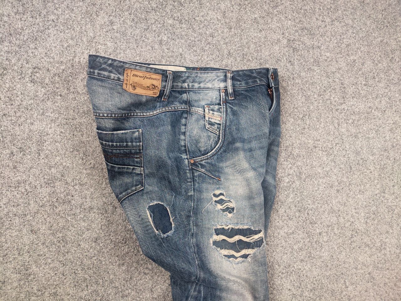 Diesel Diesel fayza relaxed low waist Distressed Denim Blue Jeans Size US 32 / EU 48 - 11 Thumbnail