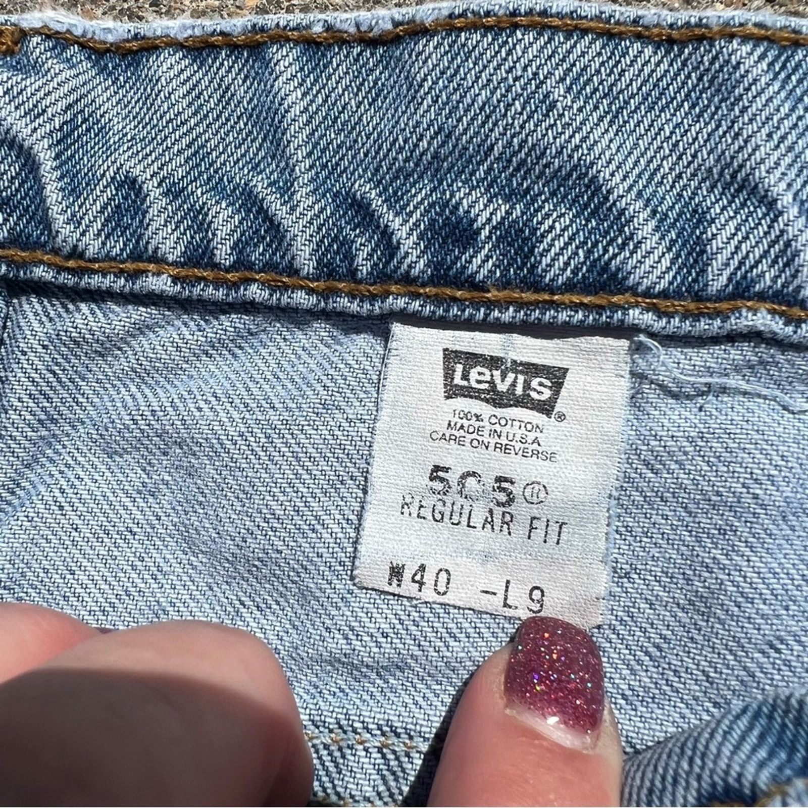 Levi's Vintage Levi’s 505 Regular Fit Jean Shorts SIze 40 Size US 40 / EU 56 - 7 Thumbnail