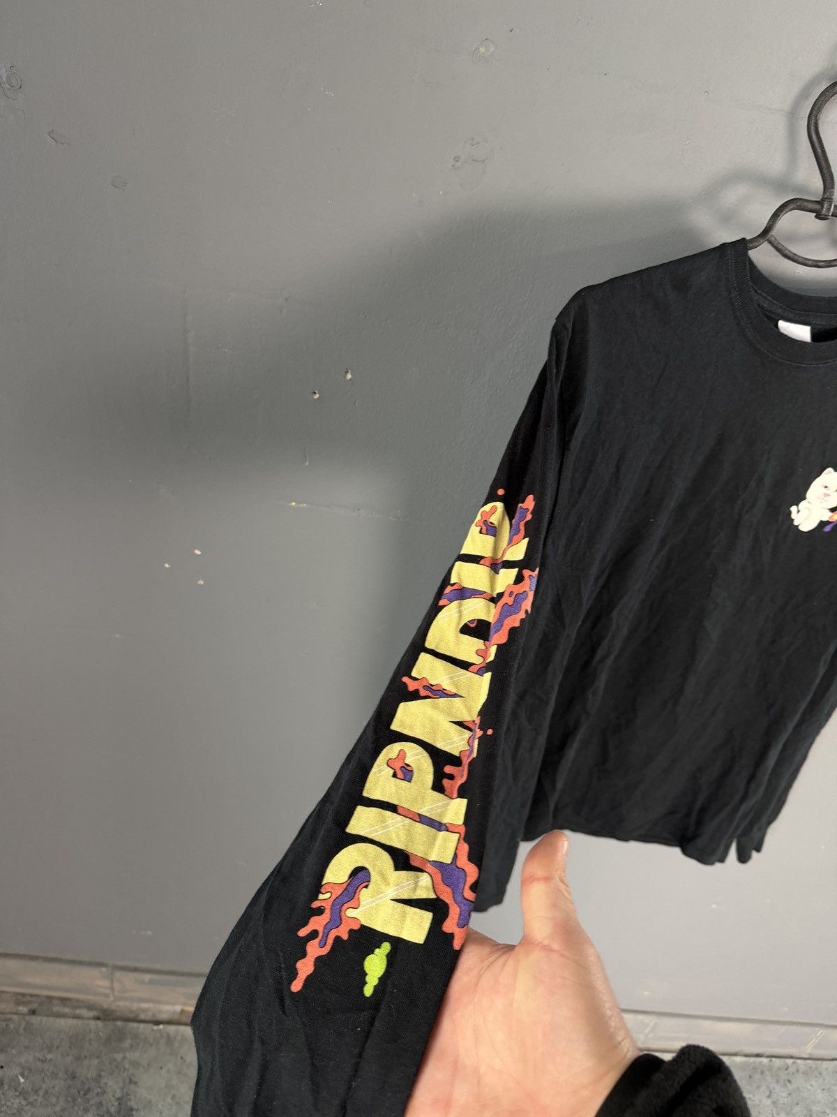 RIPNDIP 🐈🐈 Rip N Dip Black Cotton Long Sleeve T-Shirt Size US M / EU 48-50 / 2 - 2 Thumbnail