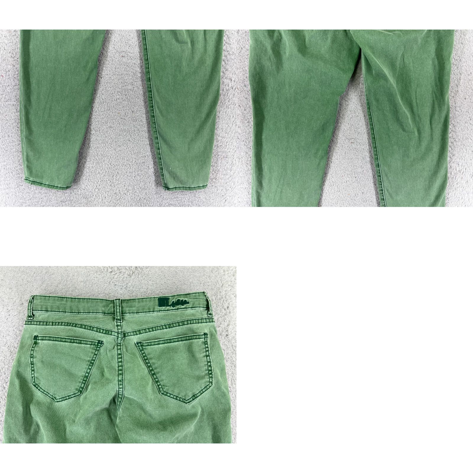 Vintage KUT from the Kloth Jeans Womens Skinny Low Rise Green 27x24 Brigitte Ankle Size 26" / US 2 / IT 38 - 10 Thumbnail
