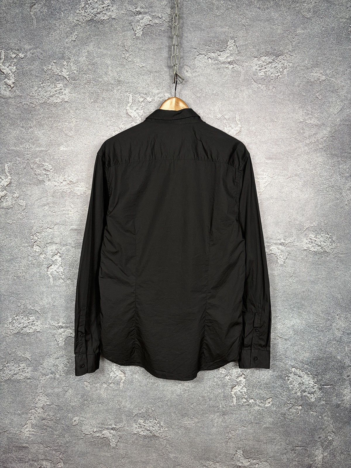 Versace Jeans Couture Versace Jeans Couture Classic Black Shirt With Logo Size M Size US M / EU 48-50 / 2 - 9 Thumbnail