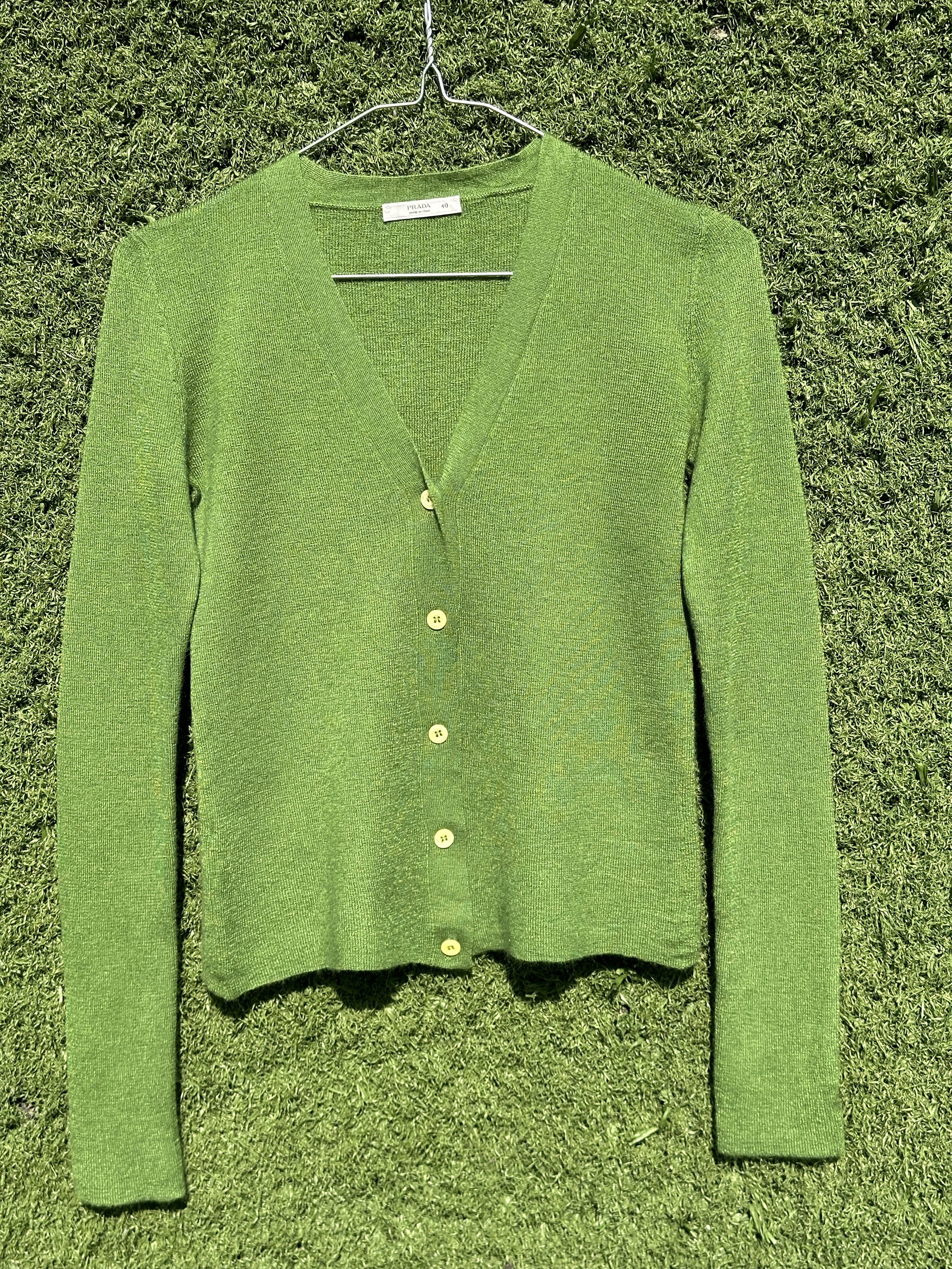 Prada Prada Cashmere Silk V Neck Cardigan Fine Knit Button 40 IT Size S / US 4 / IT 40 - 4 Thumbnail