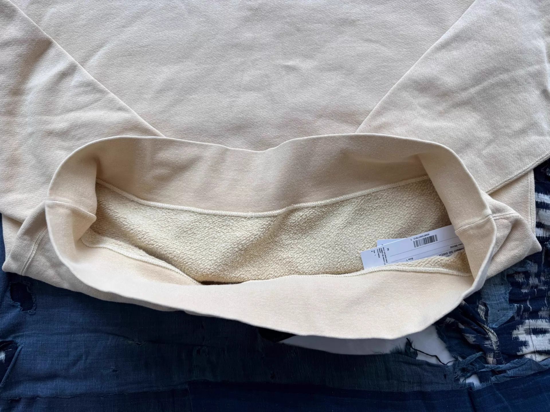 Visvim VISVIM 25AW ICT JUMBO SB L/S CRASH Crew Sweatshirt Beige 1 Size US S / EU 44-46 / 1 - 8 Thumbnail