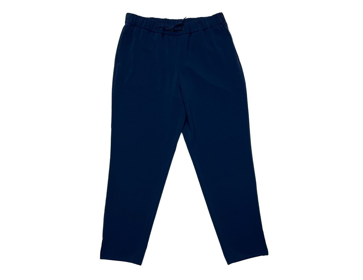 Akris Akris Punto Navy Blue Elastic Waist Tapered Pants Size US 12 Size 34" / US 12 / IT 48 - 13 Thumbnail