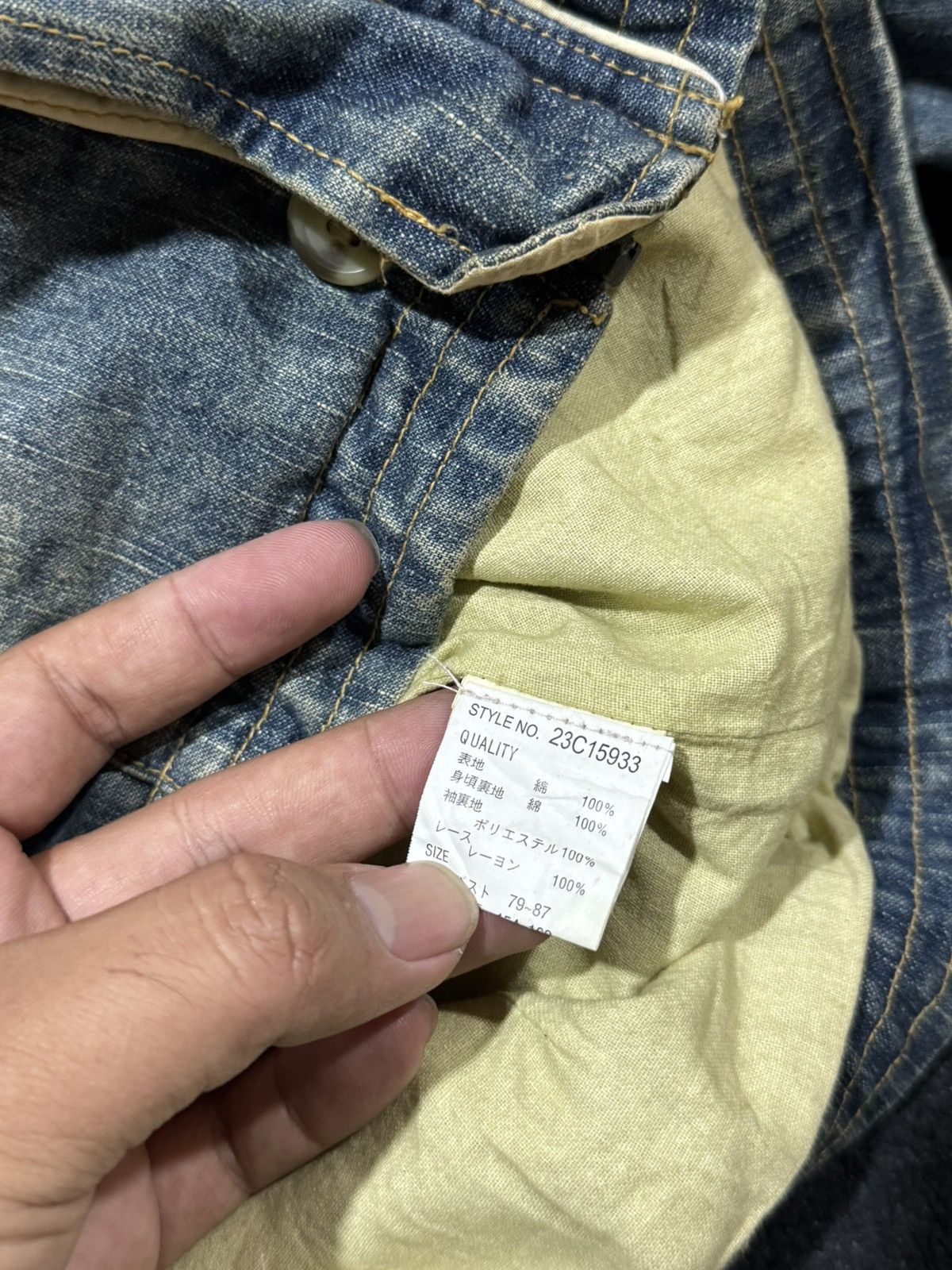 GOA Bono Boxy Denim Jacket Japanese Cheeno Size US S / EU 44-46 / 1 - 9 Thumbnail