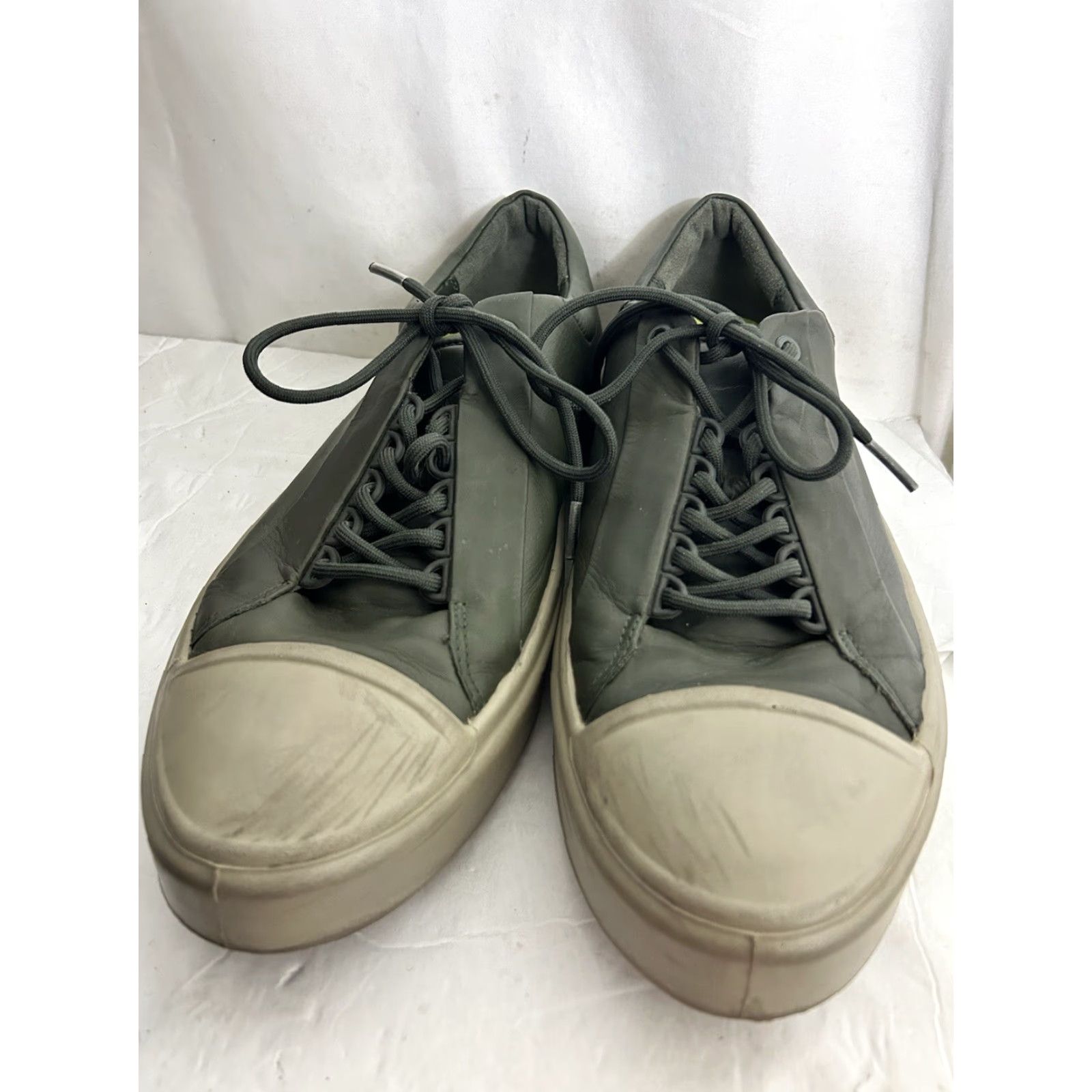 Ecco ECCO Sneaker Men Standard Deep Forest Leather ECCO Flexure T-Cap Low Top Lace Up US 10 EU 44 Shoe Size US M / EU 48-50 / 2 - 6 Thumbnail