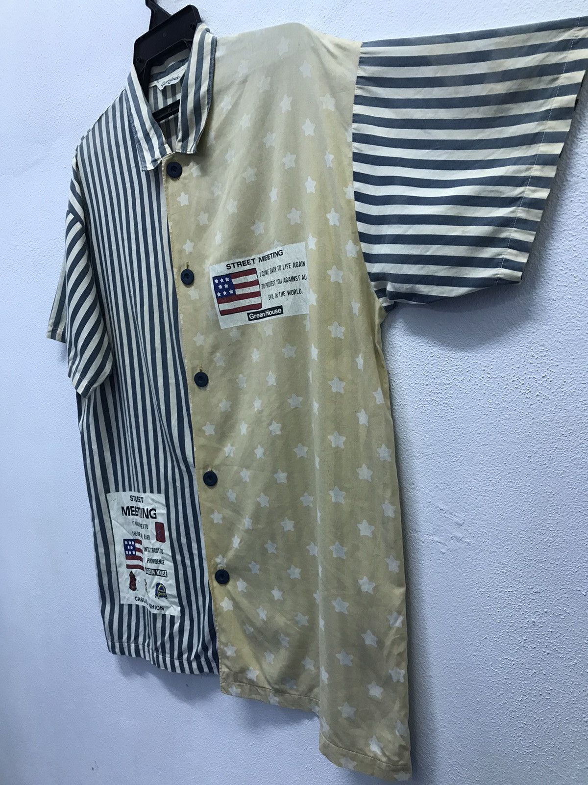 Vintage Vintage Green House Street Meeting Casual Fashion Shirt Size US L / EU 52-54 / 3 - 4 Thumbnail