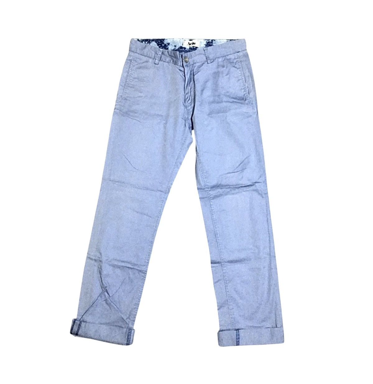 Acne Studios Acne Studios Guy Vintage Blue Cotton Chino Pants Trousers Size US 30 / EU 46 - 1 Thumbnail