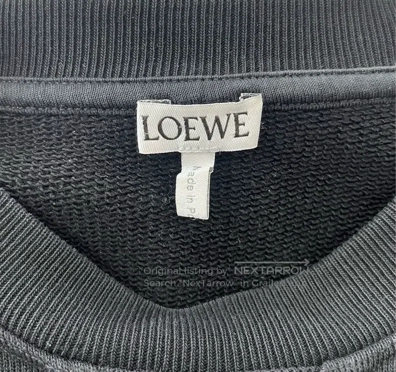 Loewe Loewe Black embroidered letter logo sweatshirt Size S / US 4 / IT 40 - 3 Thumbnail