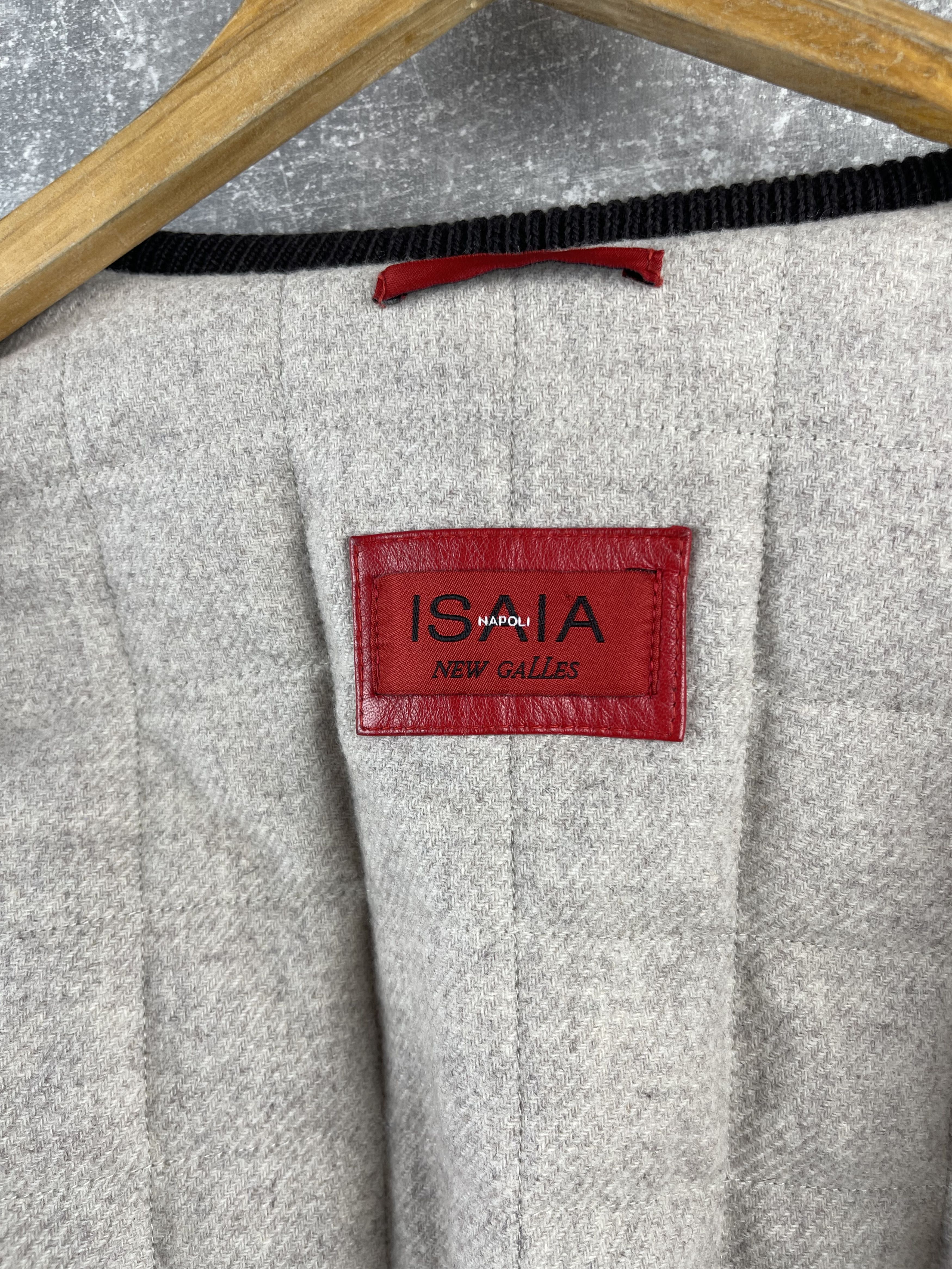Isaia ISAIA Napoli vintage leather bomber jacket cashmere/viscosa Size US L / EU 52-54 / 3 - 11 Thumbnail