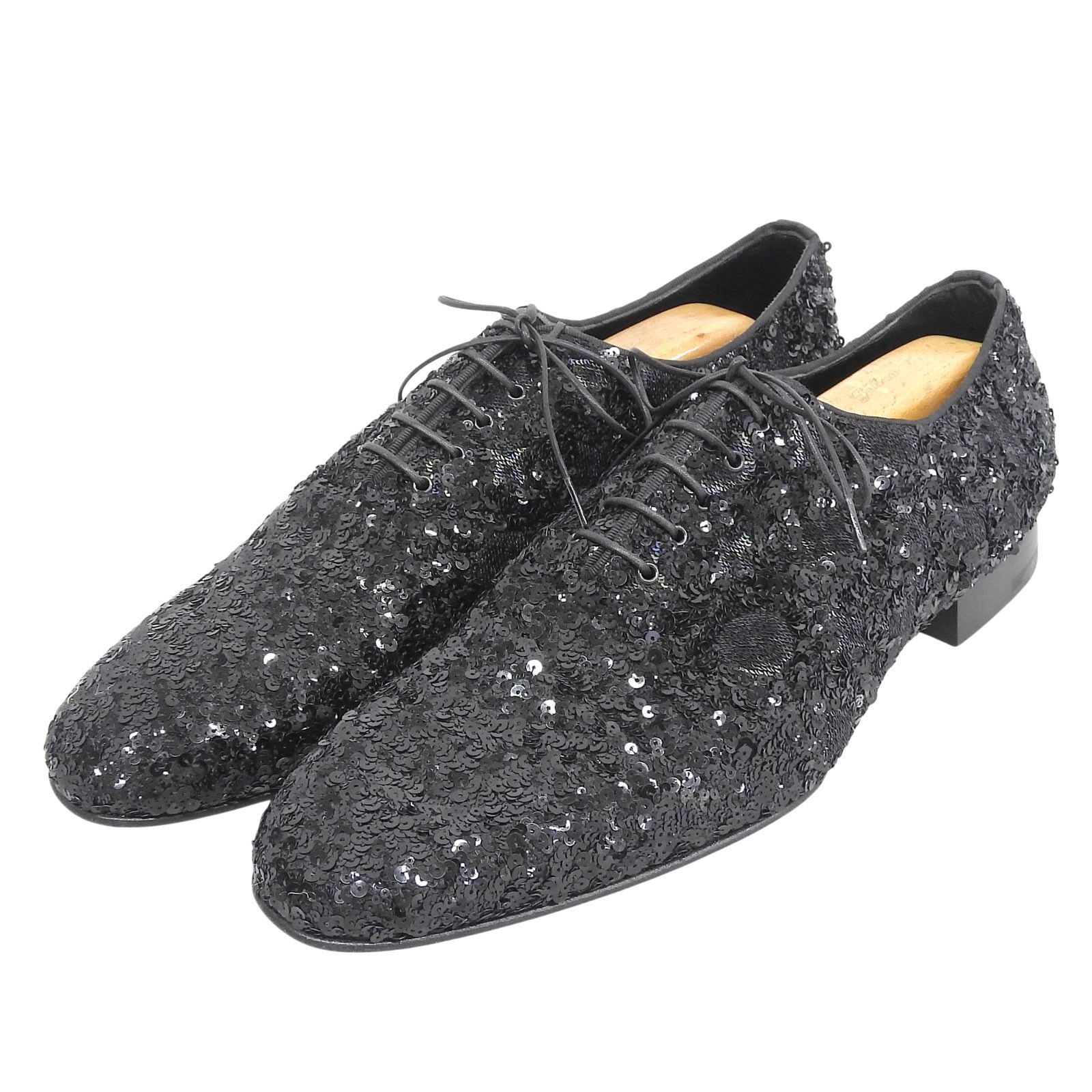 Louis Vuitton Louis Vuitton Louis Vuitton Sequin Monogram Wholecut Shoes Textile Shoes DUTY FREE for USA Size ONE SIZE - 1 Thumbnail