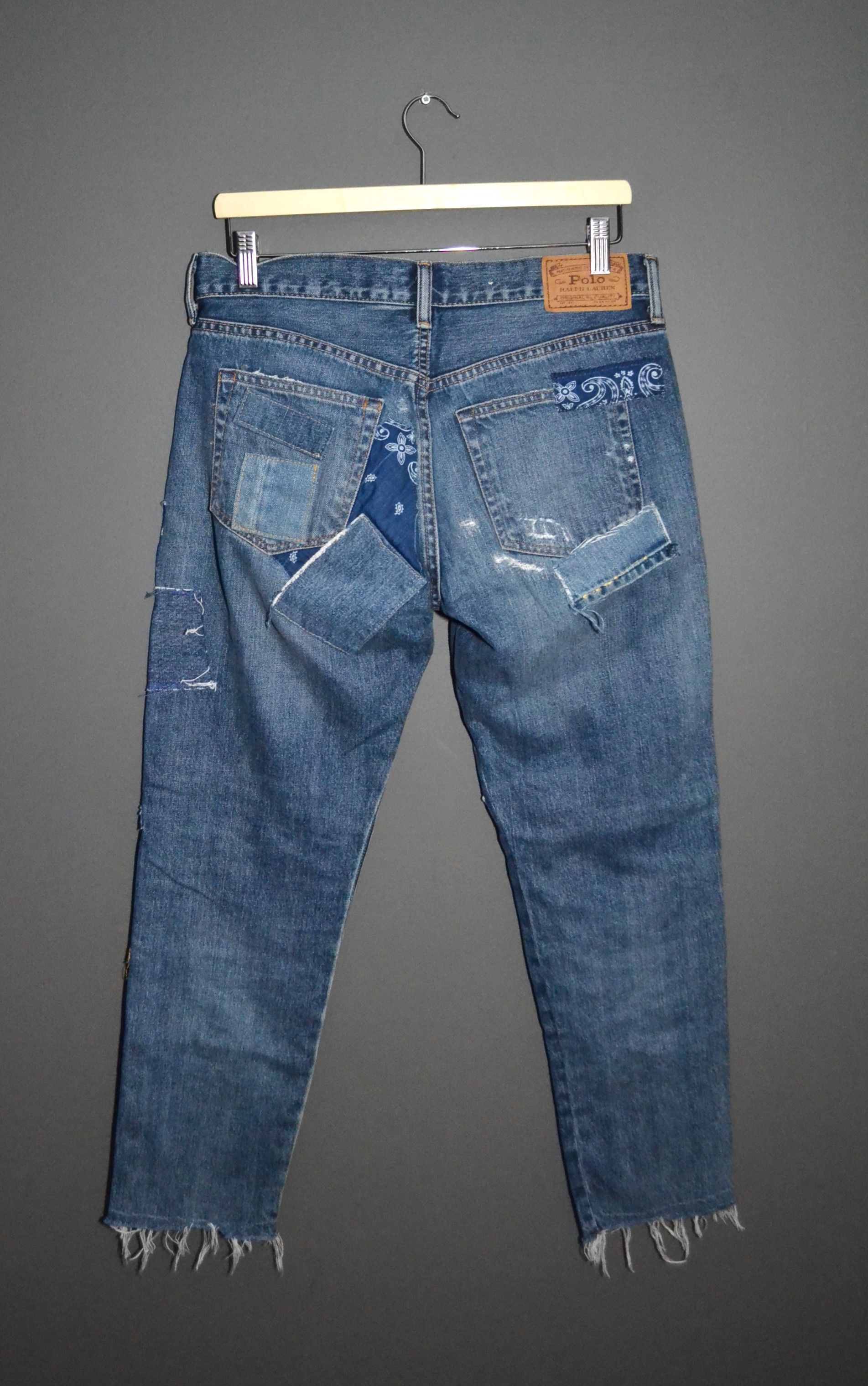 Polo Ralph Lauren Polo Ralph Lauren Patchwork Avery Boyfriend Crop Jeans 27 Size 27" / US 4 / IT 40 - 3 Thumbnail