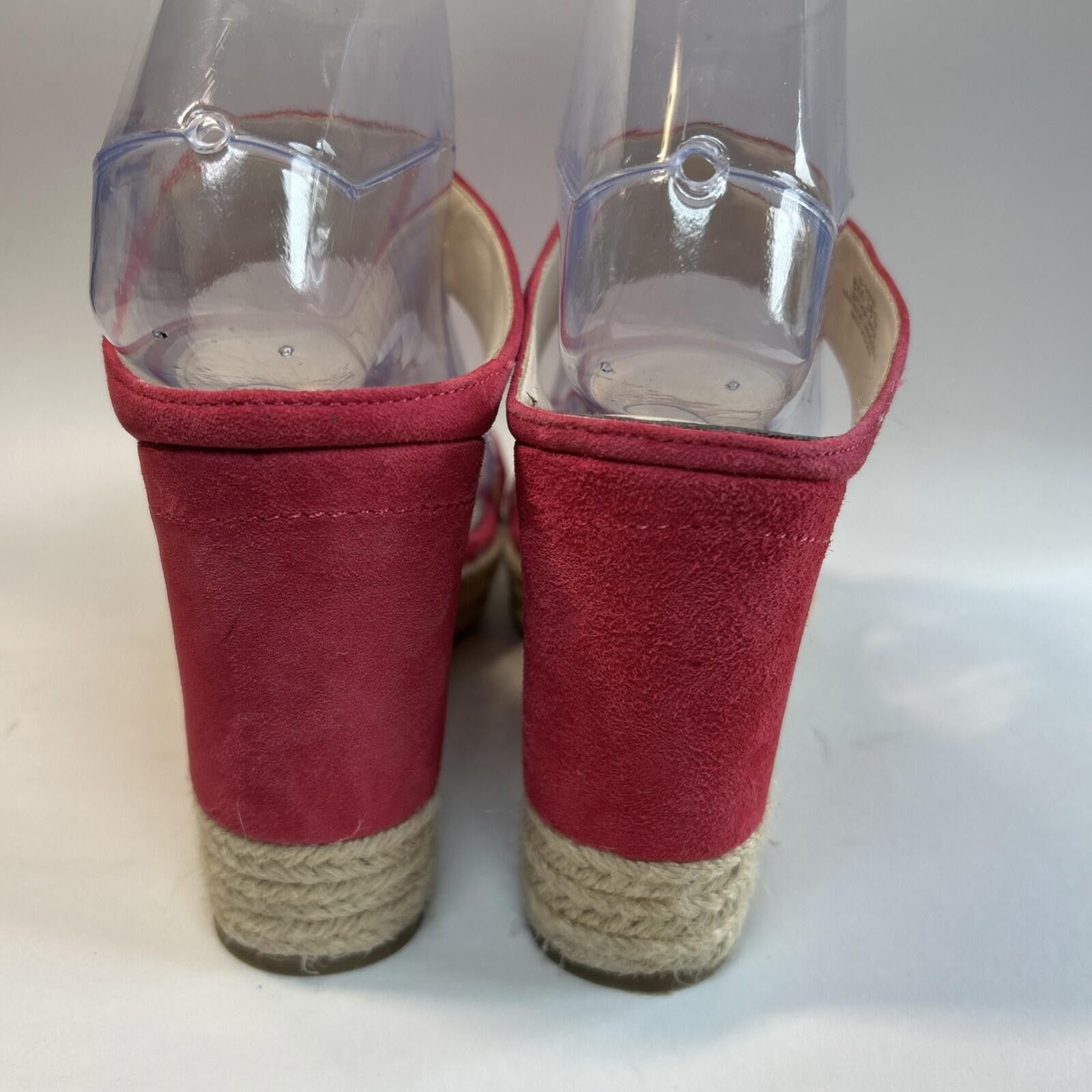 Other Jessica Simpson Perfectly Pink Lux Suede Wedge Sandal Size 8 Size US 8 / IT 38 - 3 Thumbnail