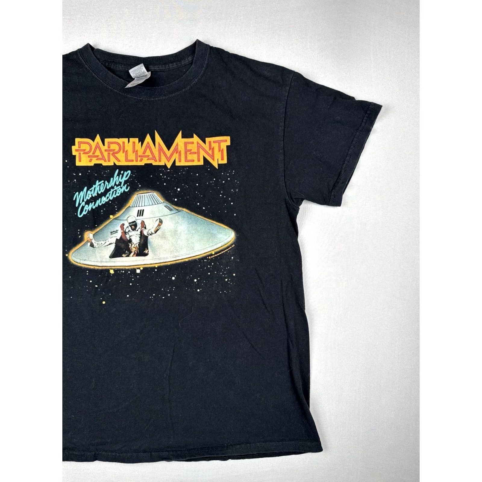 Gildan Parliament Mothership Connection Band T Shirt P-Funk Black Mens M Size US M / EU 48-50 / 2 - 4 Thumbnail
