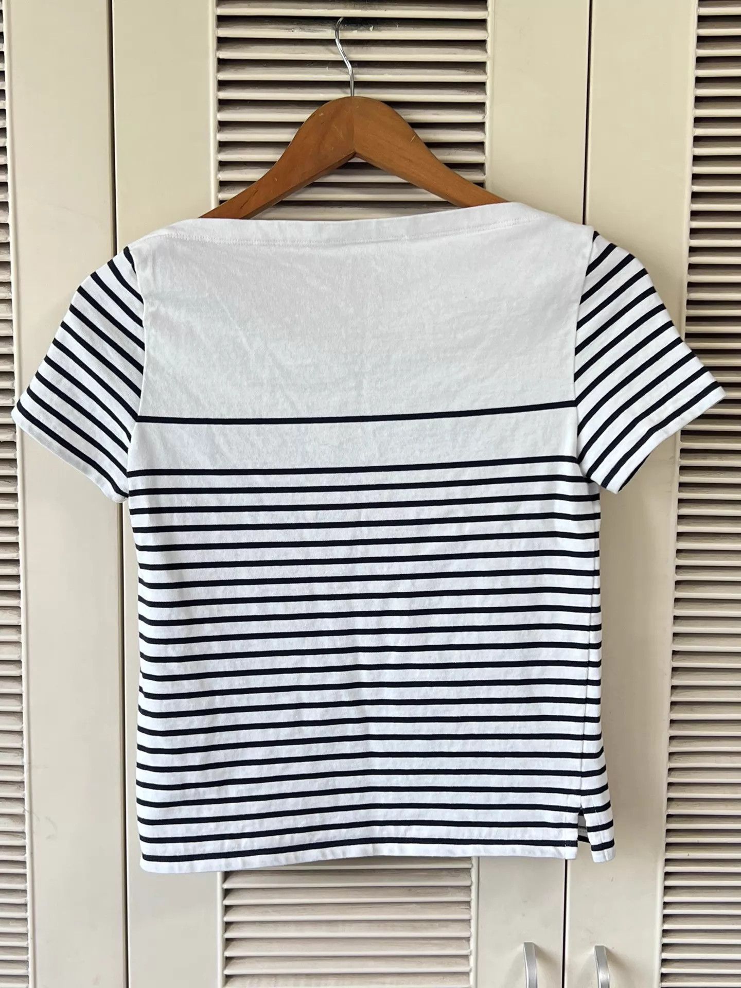 Dior Dior B&W Stripe Lucky Star Logo Embroidered Tee XS Size XS / US 0-2 / IT 36-38 - 2 Thumbnail