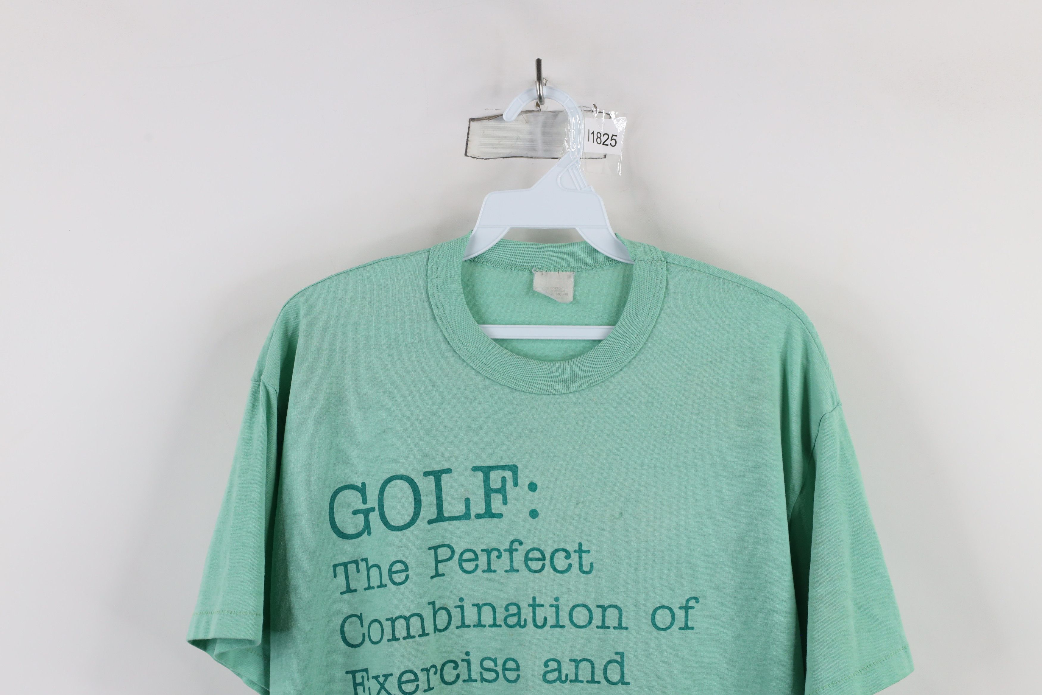 Vintage Vintage 80s 90s Funny Golf Short Sleeve T-Shirt Green USA Size US XL / EU 56 / 4 - 2 Thumbnail