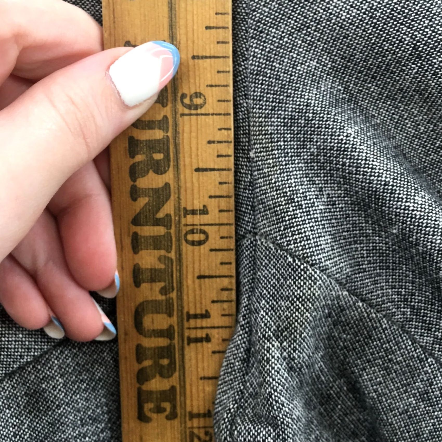 Banana Republic Banana Republic Sloan Dress Pants Womens Gray Cotton Blend Zip 10 Size 32" / US 10 / IT 46 - 7 Thumbnail