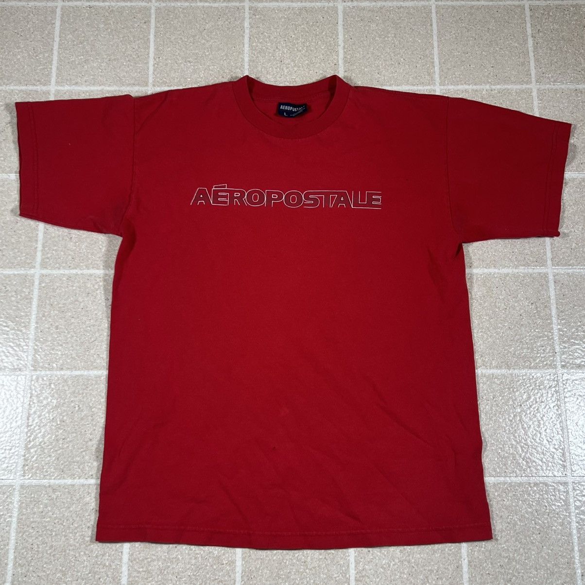 Aeropostale Vintage Y2K Aeropostale Spellout Tshirt Sz L Red Skate Surf Size US L / EU 52-54 / 3 - 1 Thumbnail