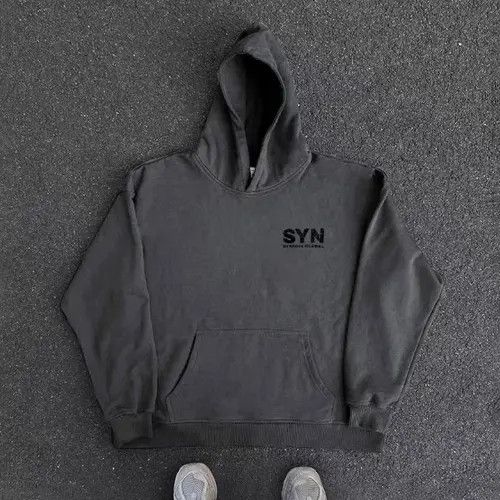 Japanese Brand Vintage SYN Monogram Print Loose Casual Hooded Sweatshirt Size US M / EU 48-50 / 2 - 4 Thumbnail