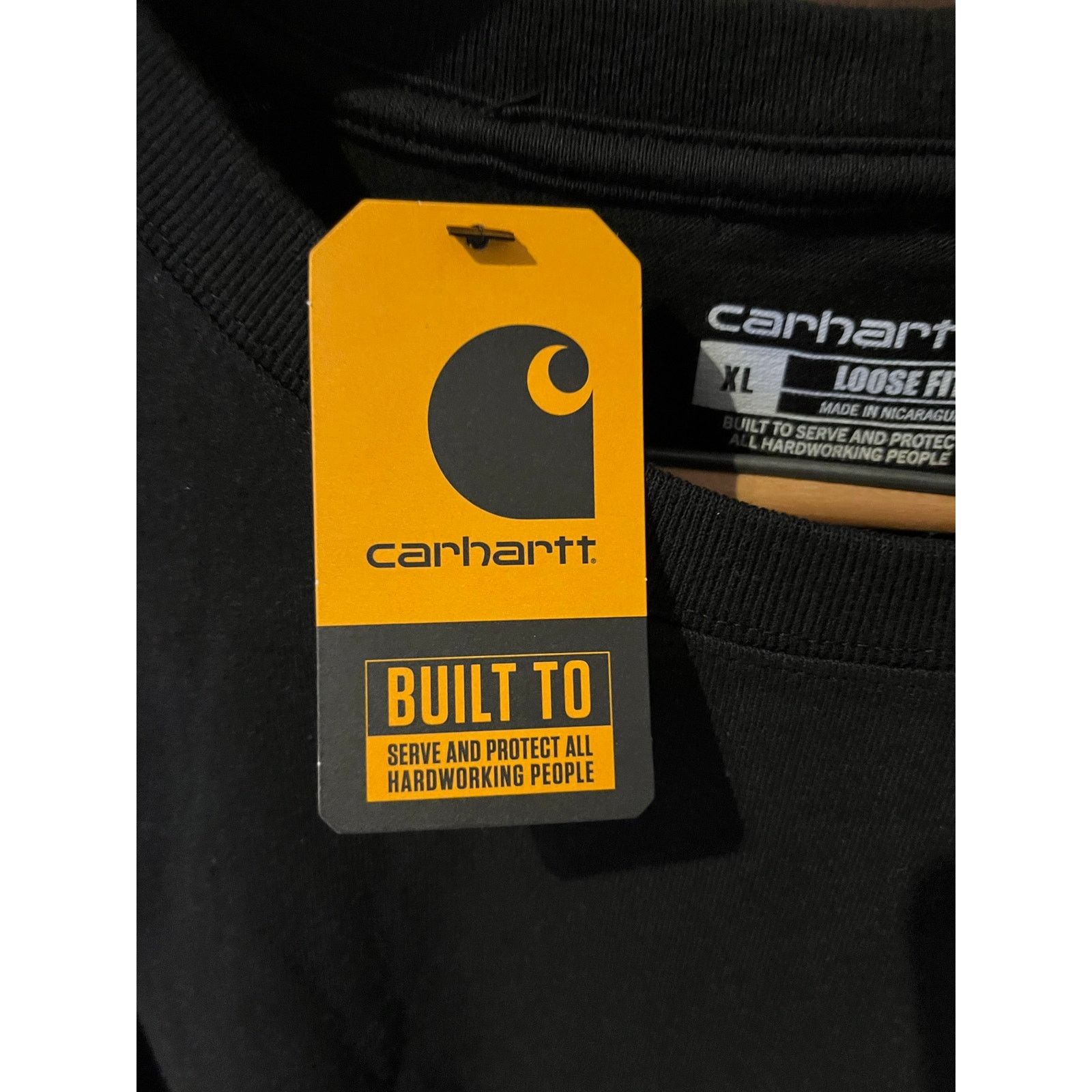Carhartt Wip Carhart - Logo Pocket T-Shirt / XL / Black / NWT Size US XL / EU 56 / 4 - 3 Thumbnail