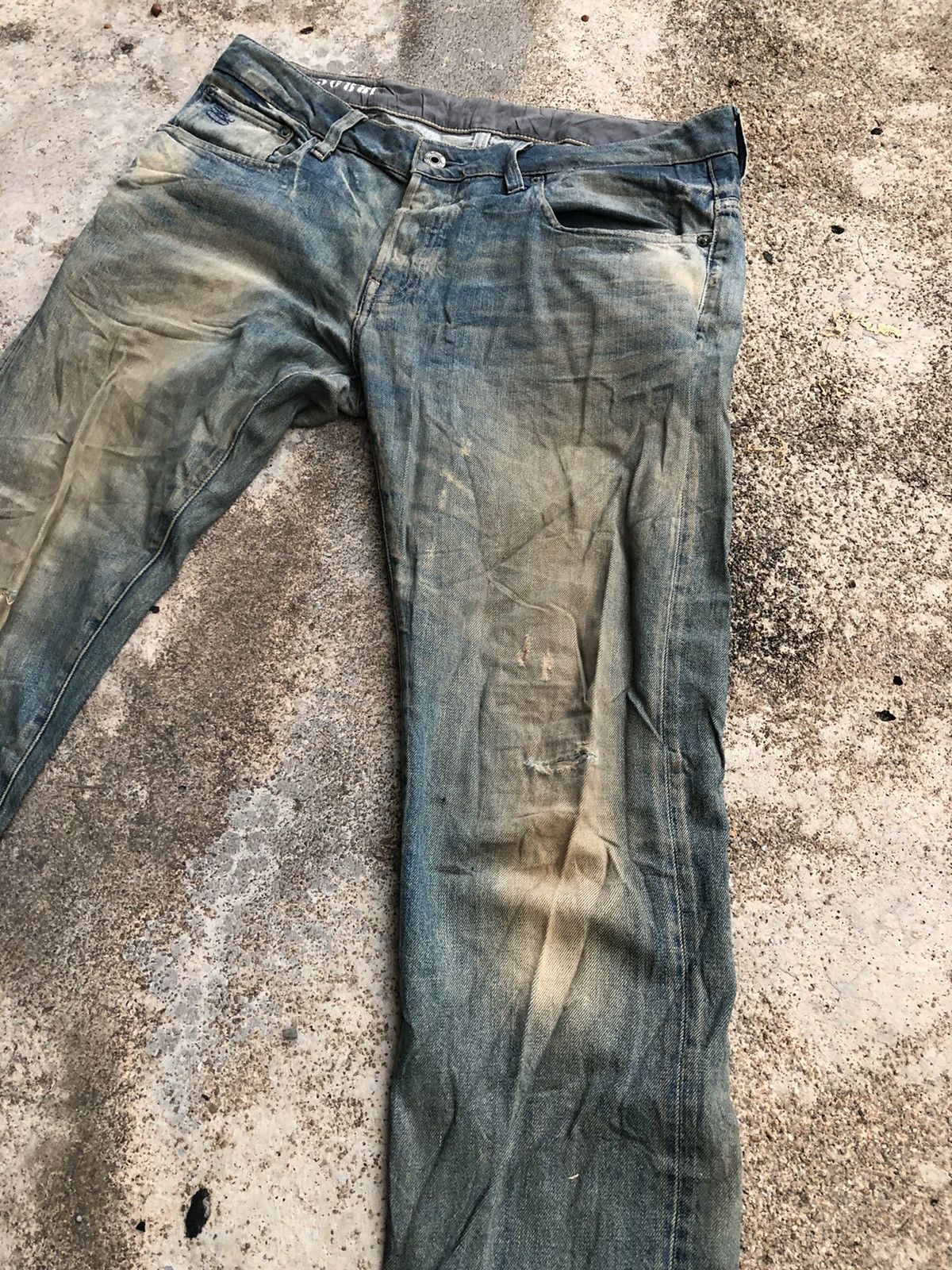 G-Star × Japanese Brand DISTRESSED G STAR RAW DENIM PANTS Size US 37 - 3 Thumbnail