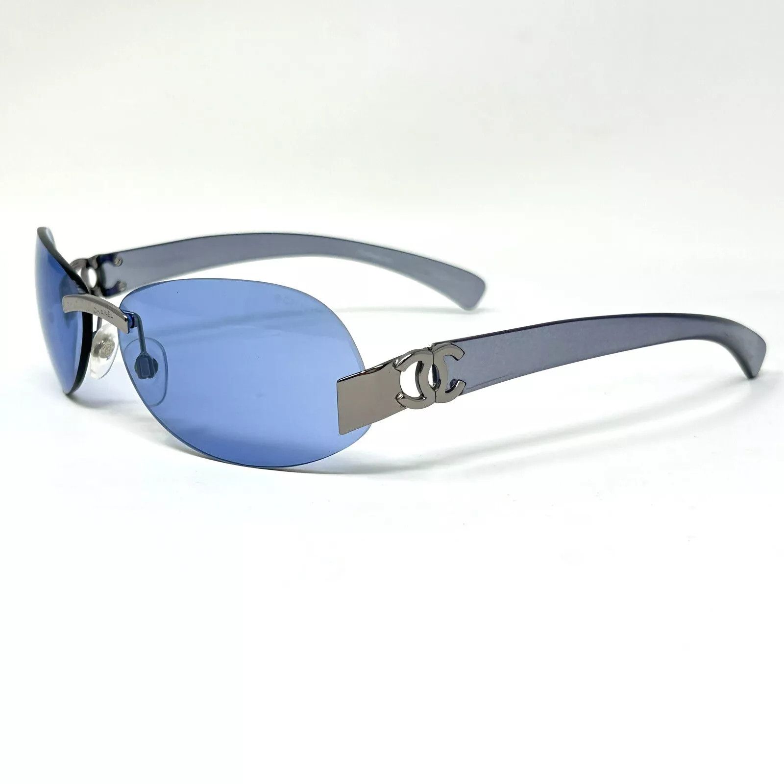 Chanel Chanel Sunglasses 4037 Rhinestone CC 4017 Rimless Vintage Size ONE SIZE - 2 Thumbnail