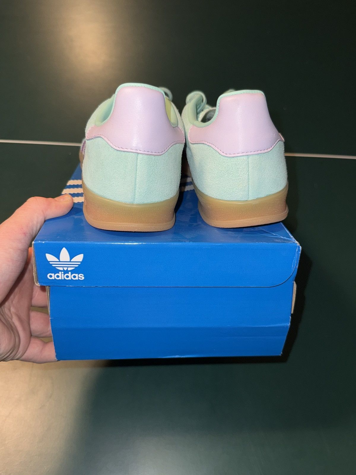 Adidas Adidad gazelle ‘clear mint active purple’ Size US 11 / EU 44 - 7 Thumbnail